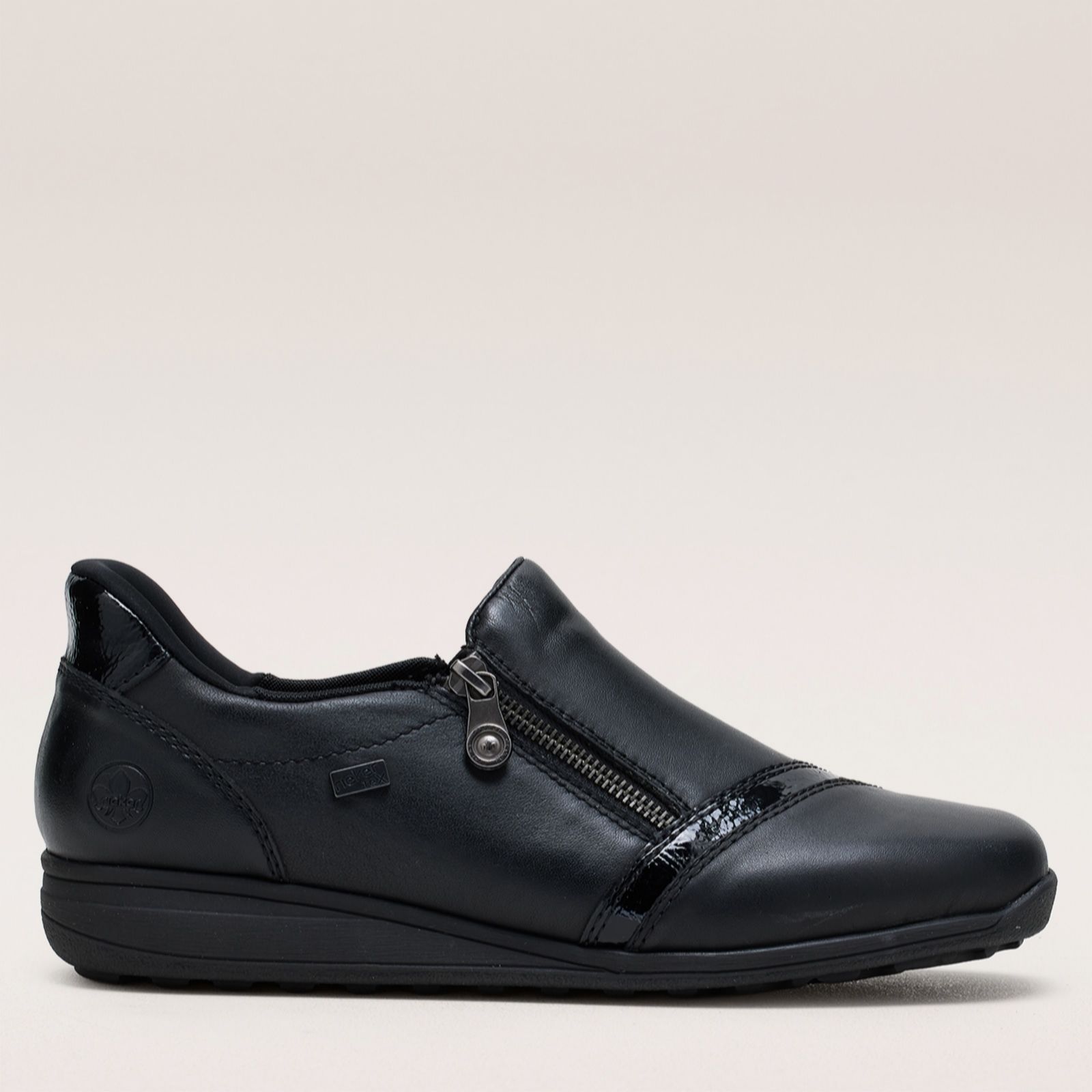 Rieker Black Ready 2 Go Zip Shoe