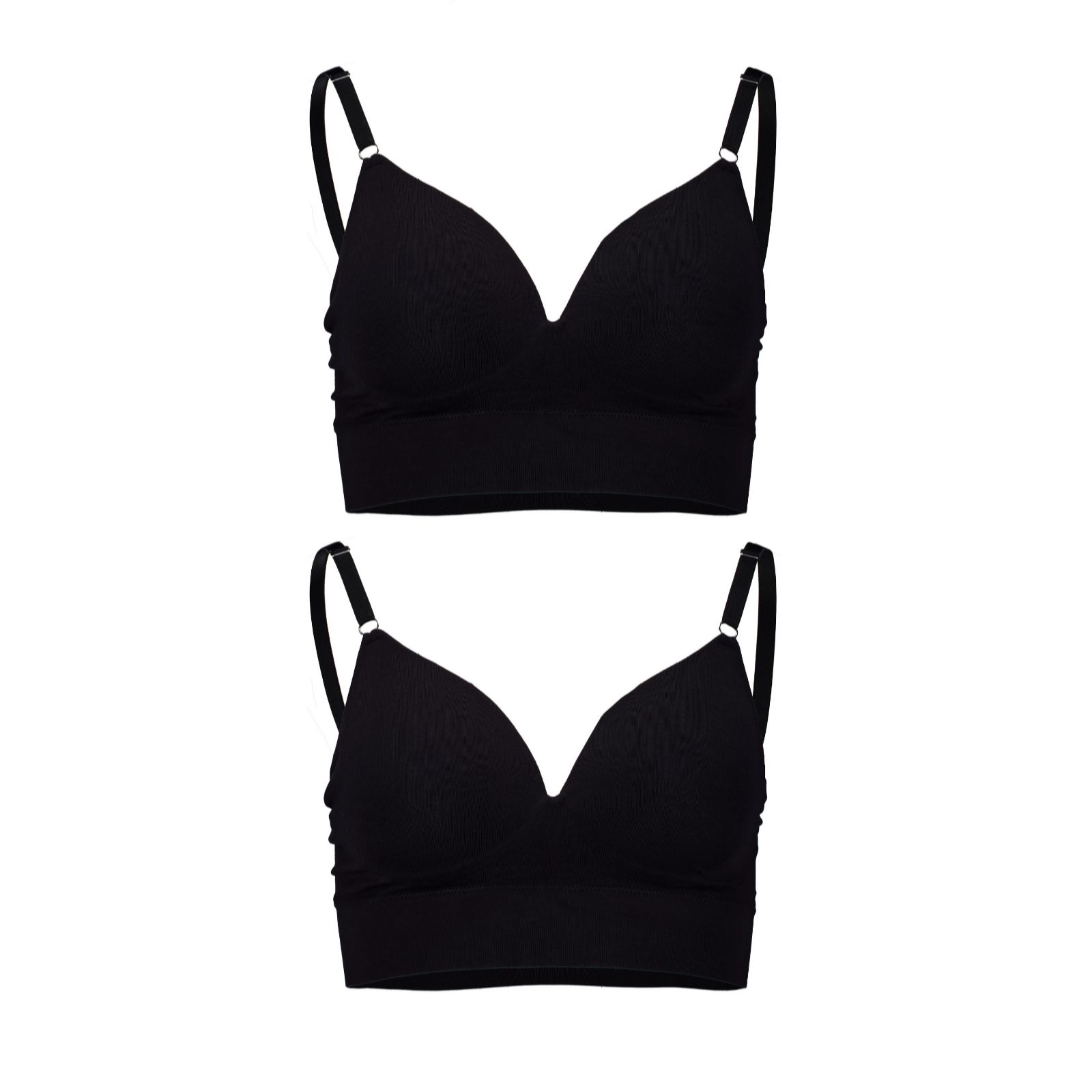 Jockey Black Seamfree Comfort 2 Pack Bra