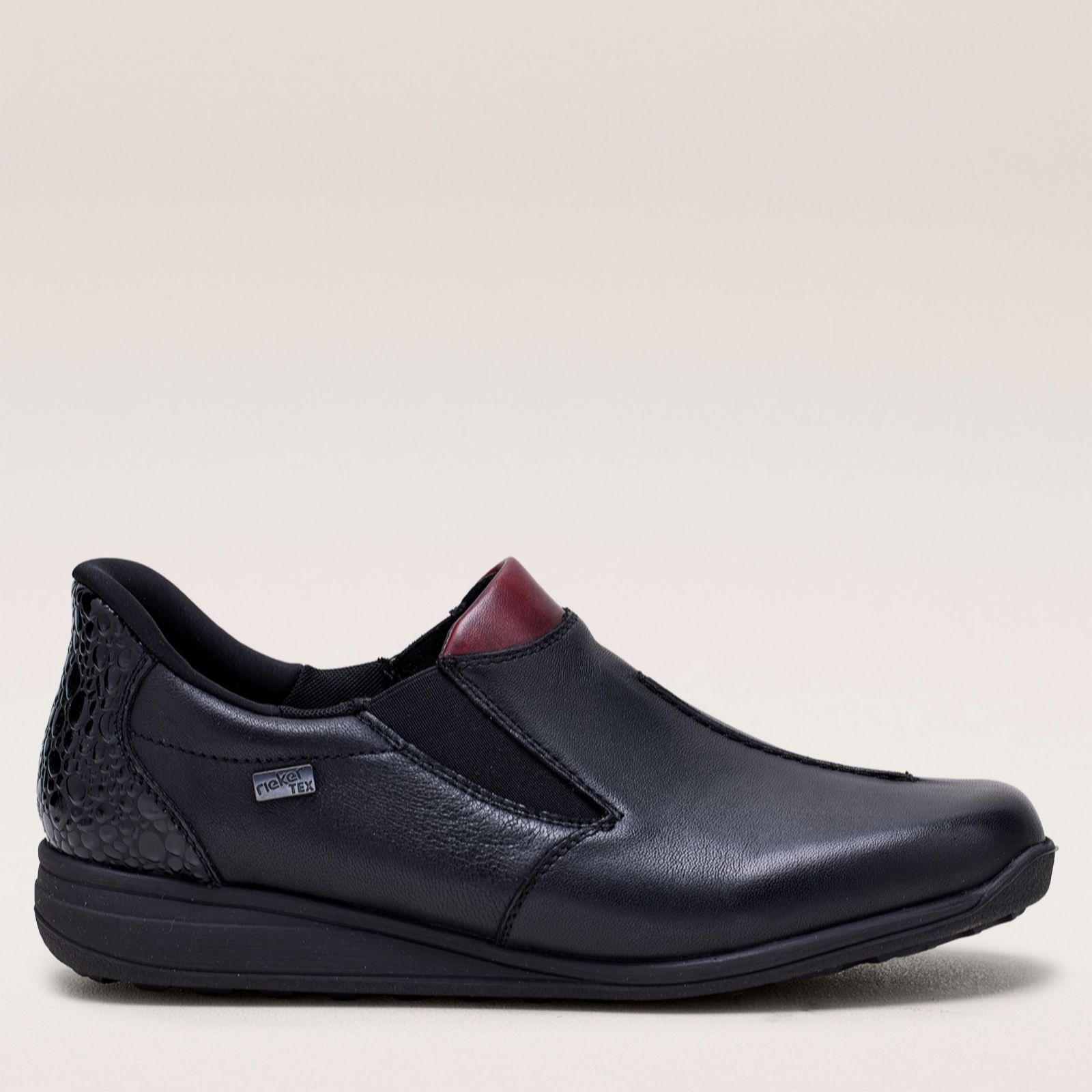 Rieker Women's 'Collect' Slip On Shoes in Black | Size: 8