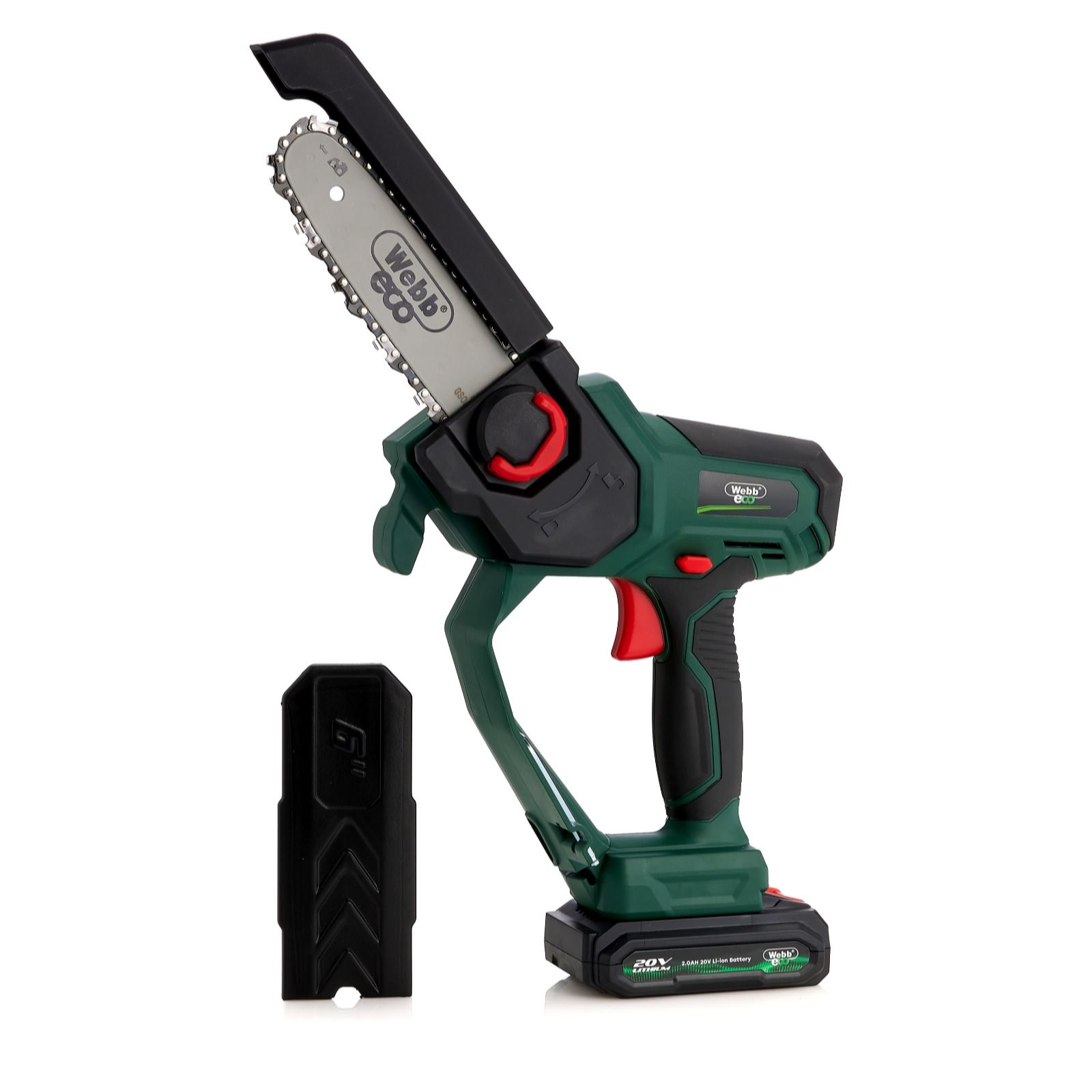 Webb 20V 15Cm (6") Cordless Pruning Saw (2Ah Battery & Charger), Green