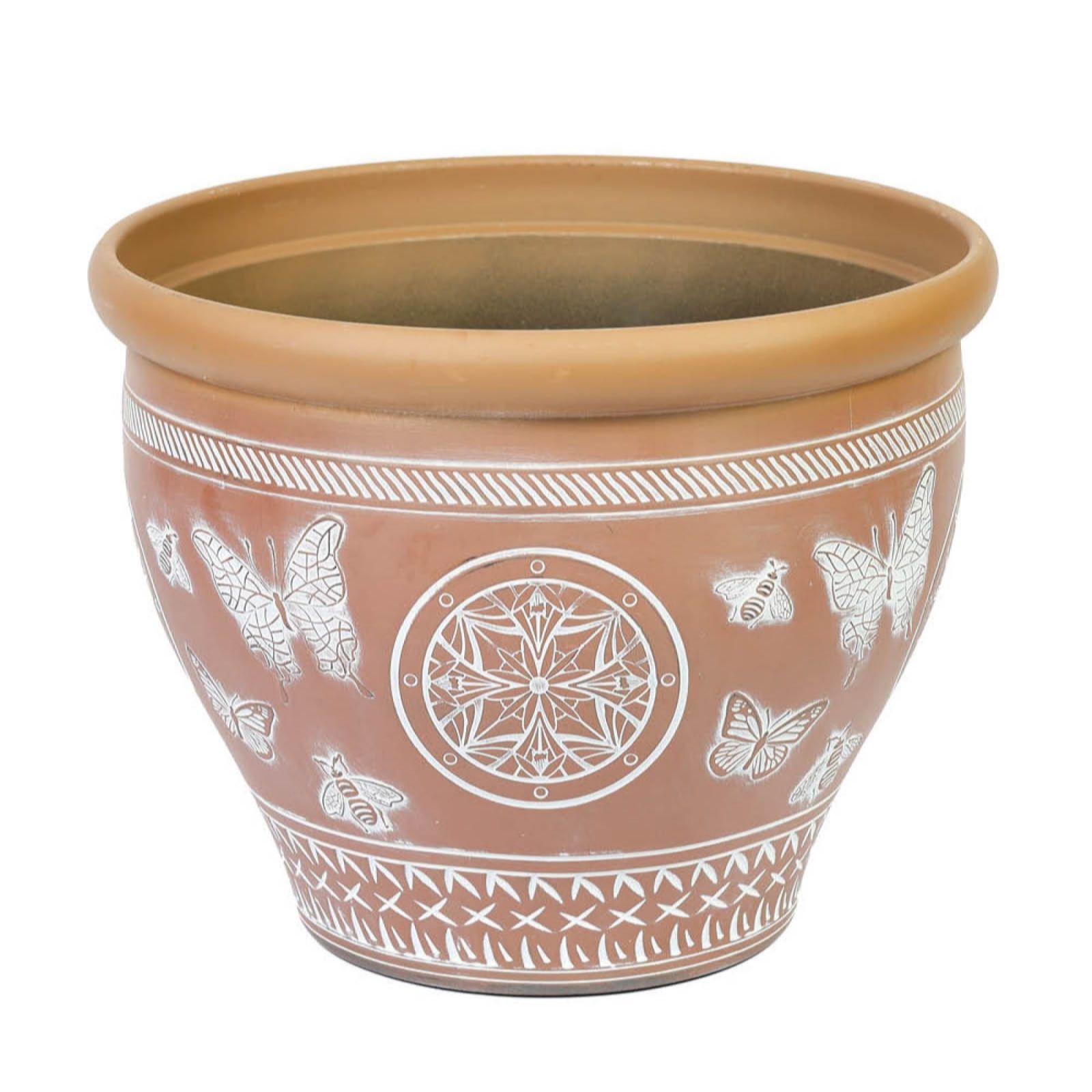 Yougarden Pair Of Papilio Terracotta 38Cm Planters