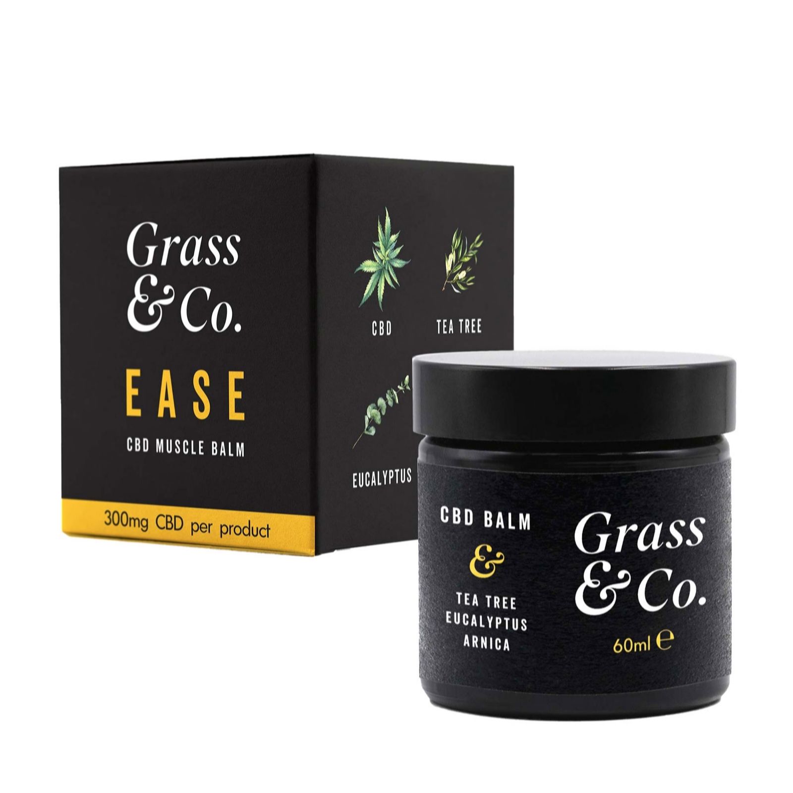 Grass & Co . Ease Cbd Muscle Balm 300Mg (60Ml)