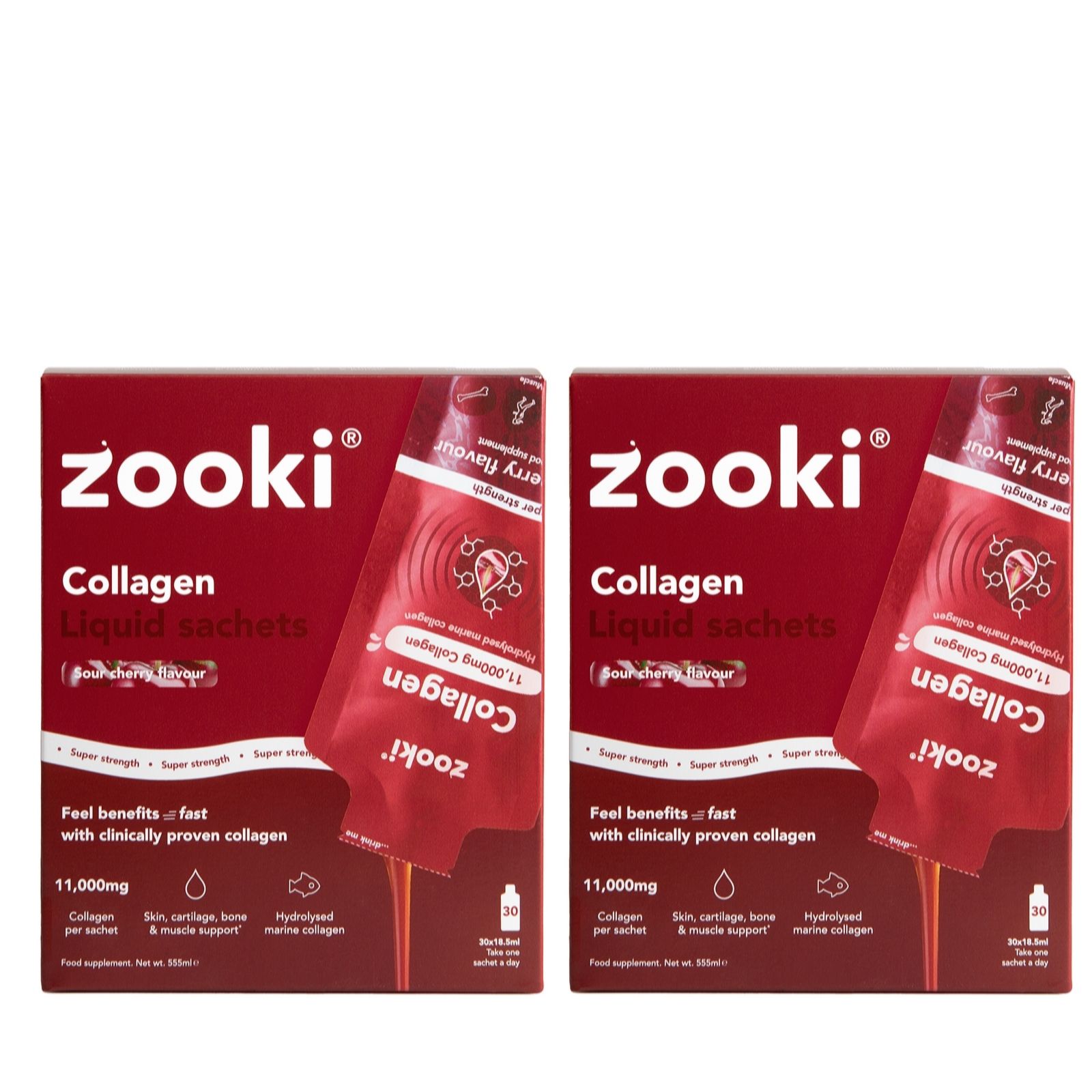 Zooki Blackcurrant Super Strength Collagen 11,000Mg 2 Month Supply