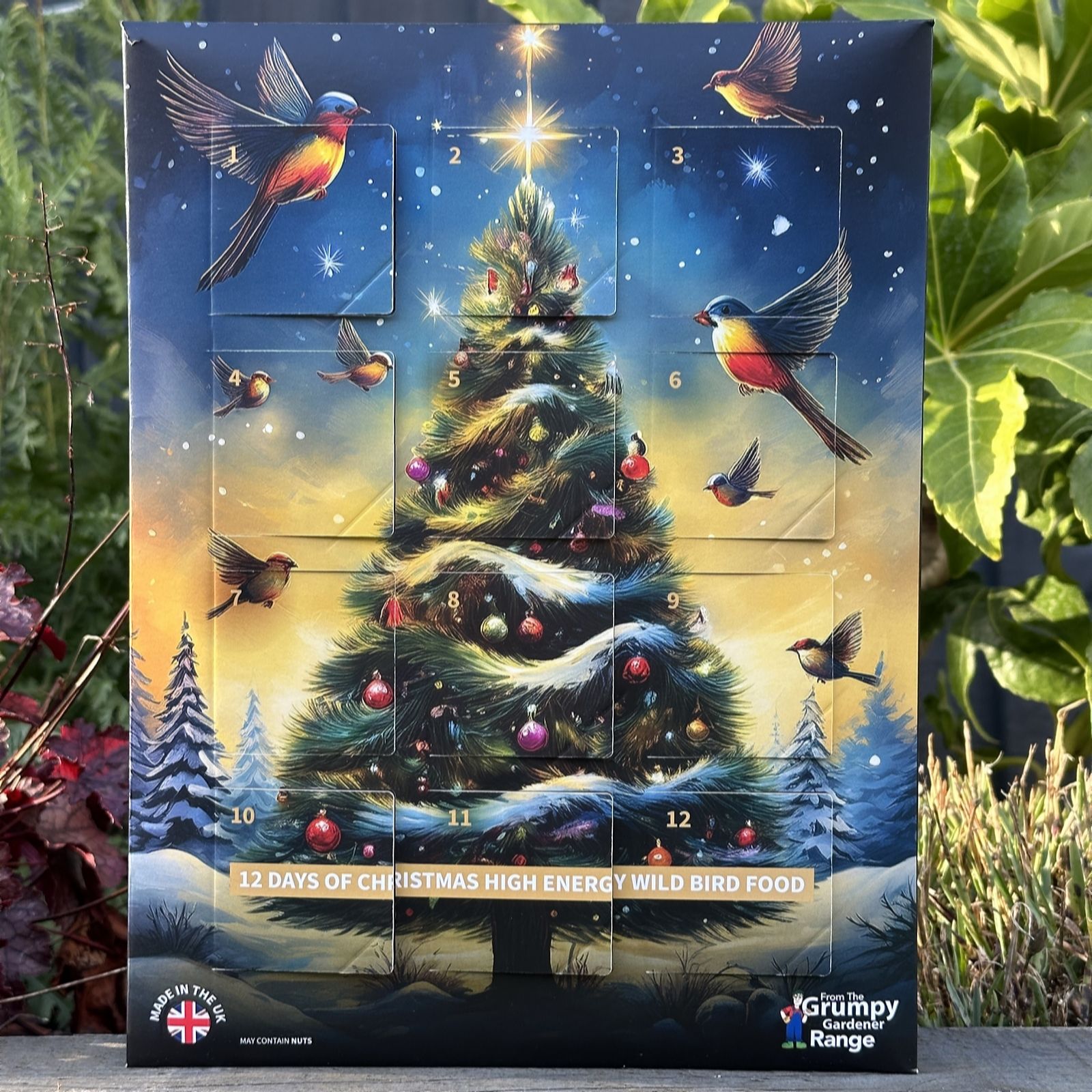 Grumpy Gardener Robin 12 Days Of Christmas Bird Feed Calendar