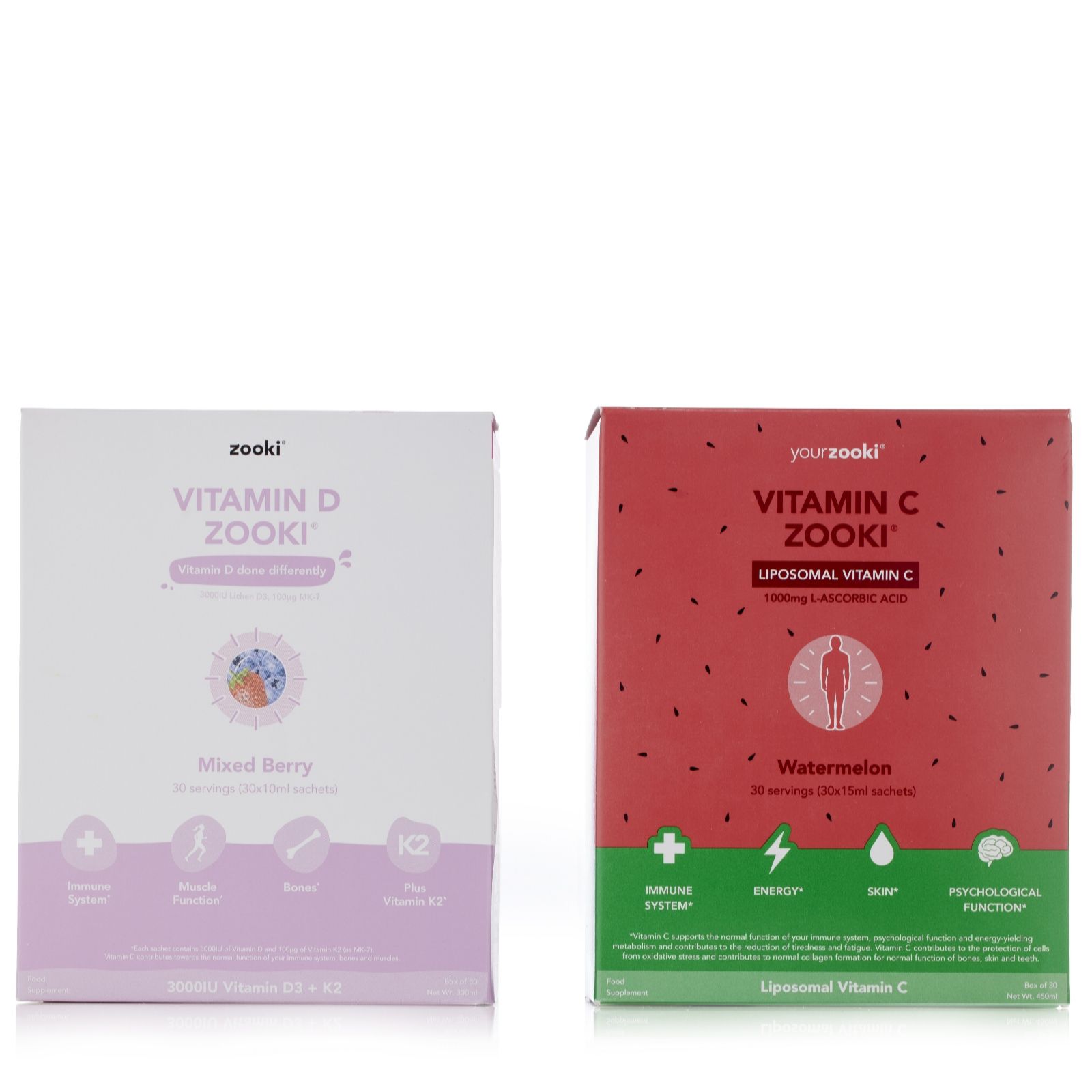 Zooki Orange Immunity Liquid Sachets 1 Month Supply