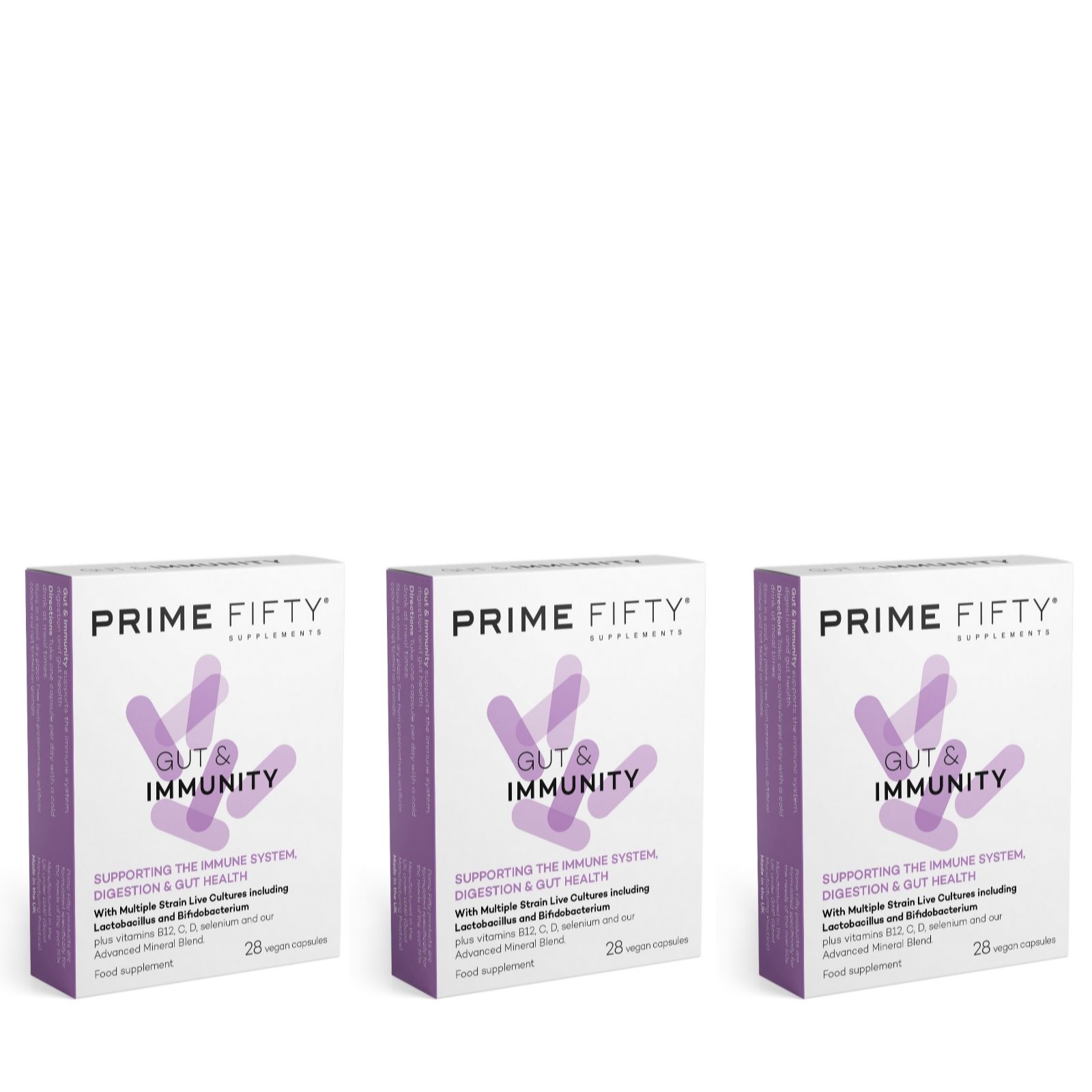 Prime Fifty Gut & Immunity 12 Week Supply