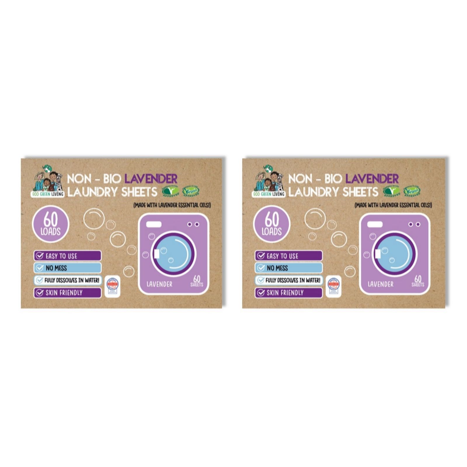 Eco Green Living Set of 2 Laundry Sheets