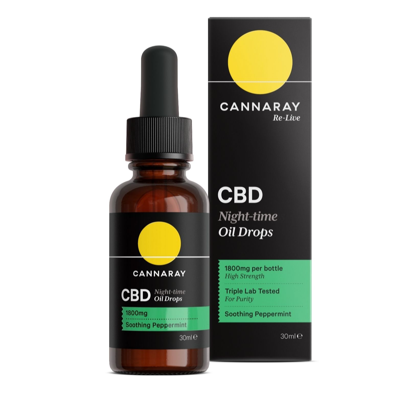 Cannaray Cbd Night Time Oil Drops 1800Mg 30Ml