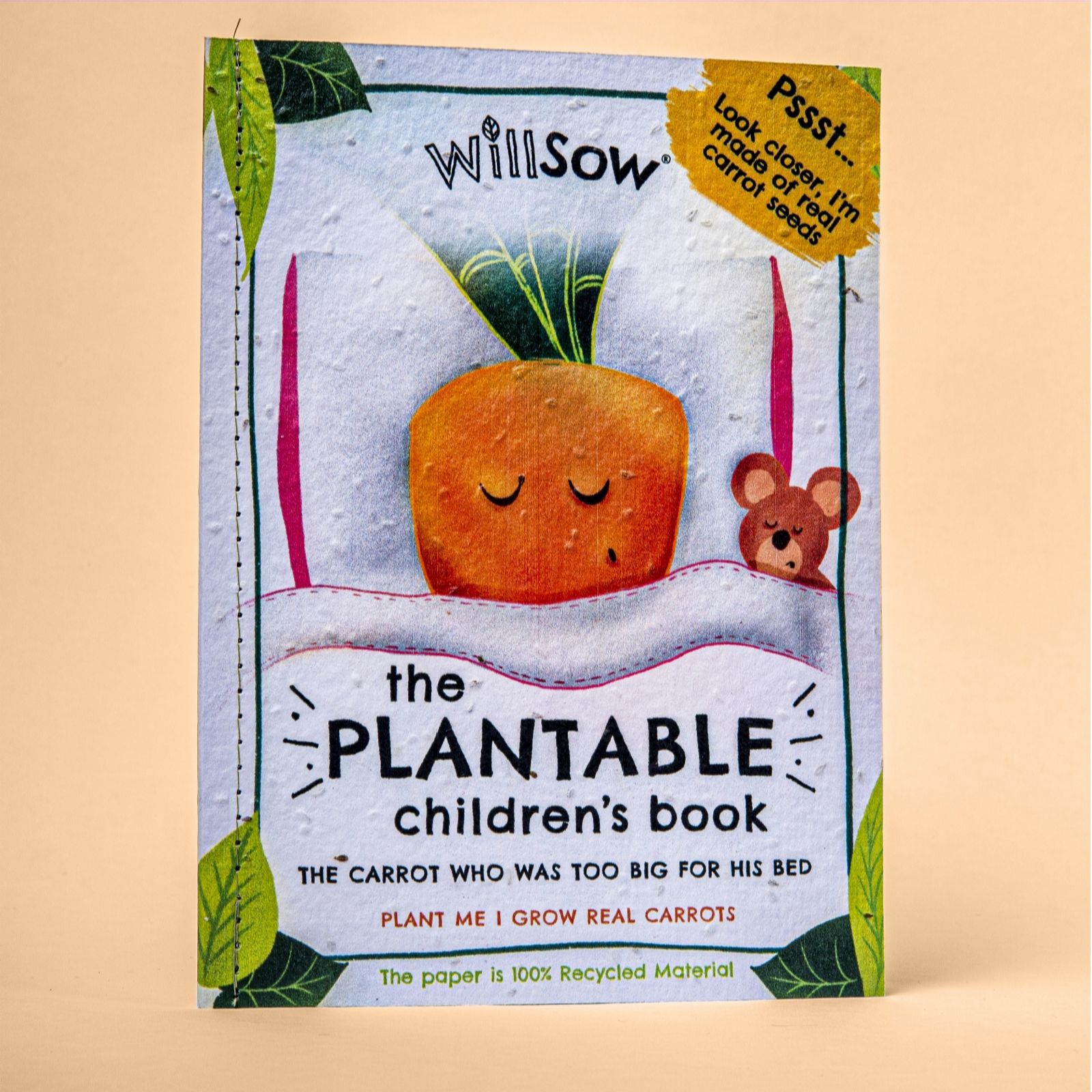 Plantable Book - The Carrot Who Was Too Big For His Bed The Seed Card Co