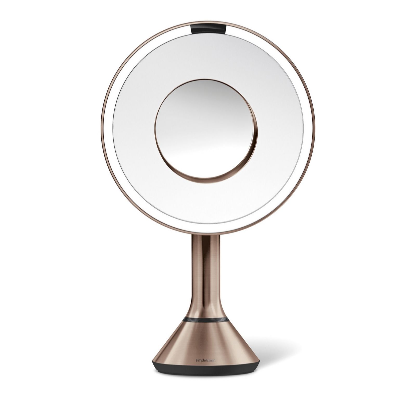 simplehuman 20cm Rose Gold Sensor Mirror 5x & 10x Mag