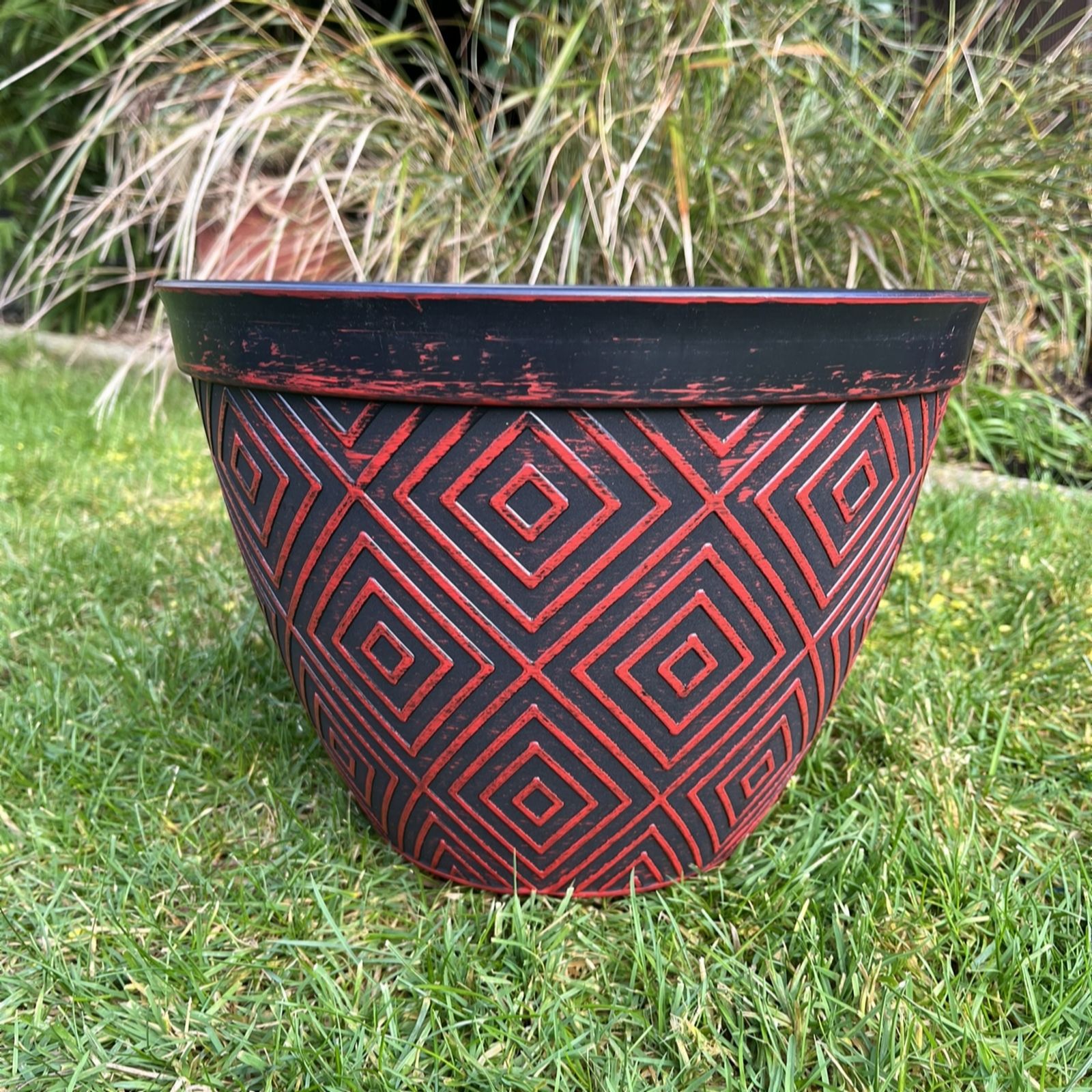 Hayloft Plants Green Hayloft Aztec Planters X 3