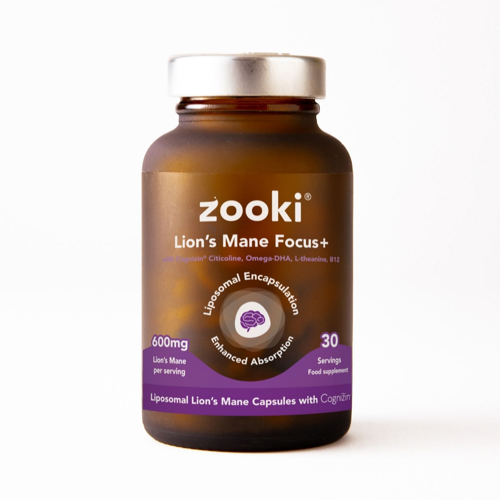 Zooki Lion's Mane Focus+ 1 Month Supply