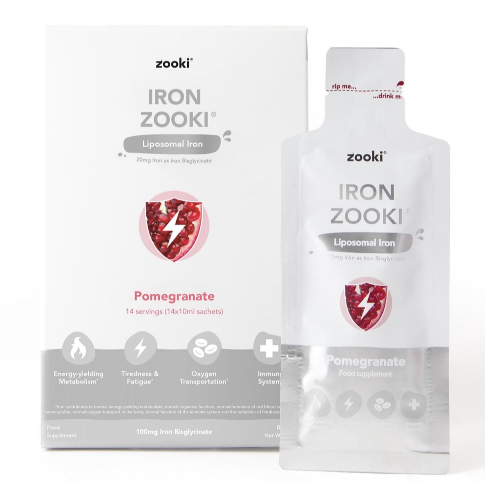 Zooki Magnesium Liquid Sachets 1 Month Supply