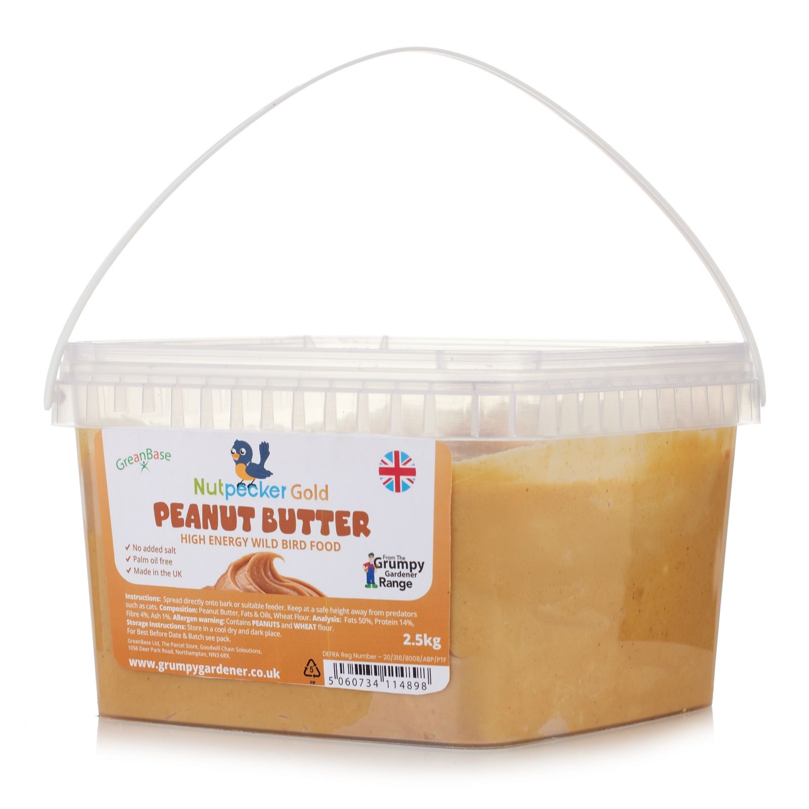 Grumpy Gardener Gold 2.5Kg Nutpecker Refill Tub