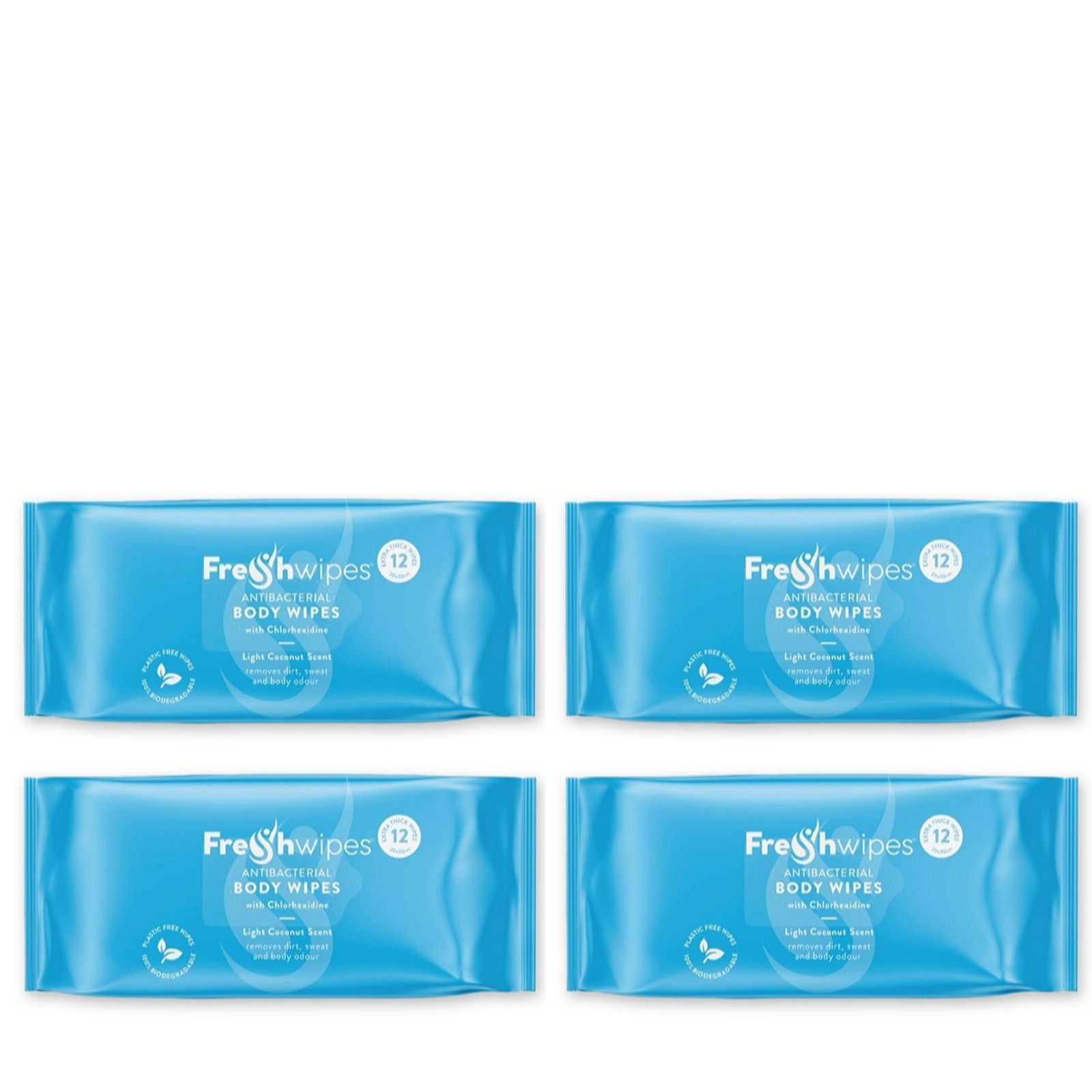 FreshWipes Body Wipes Set of 4 Packs