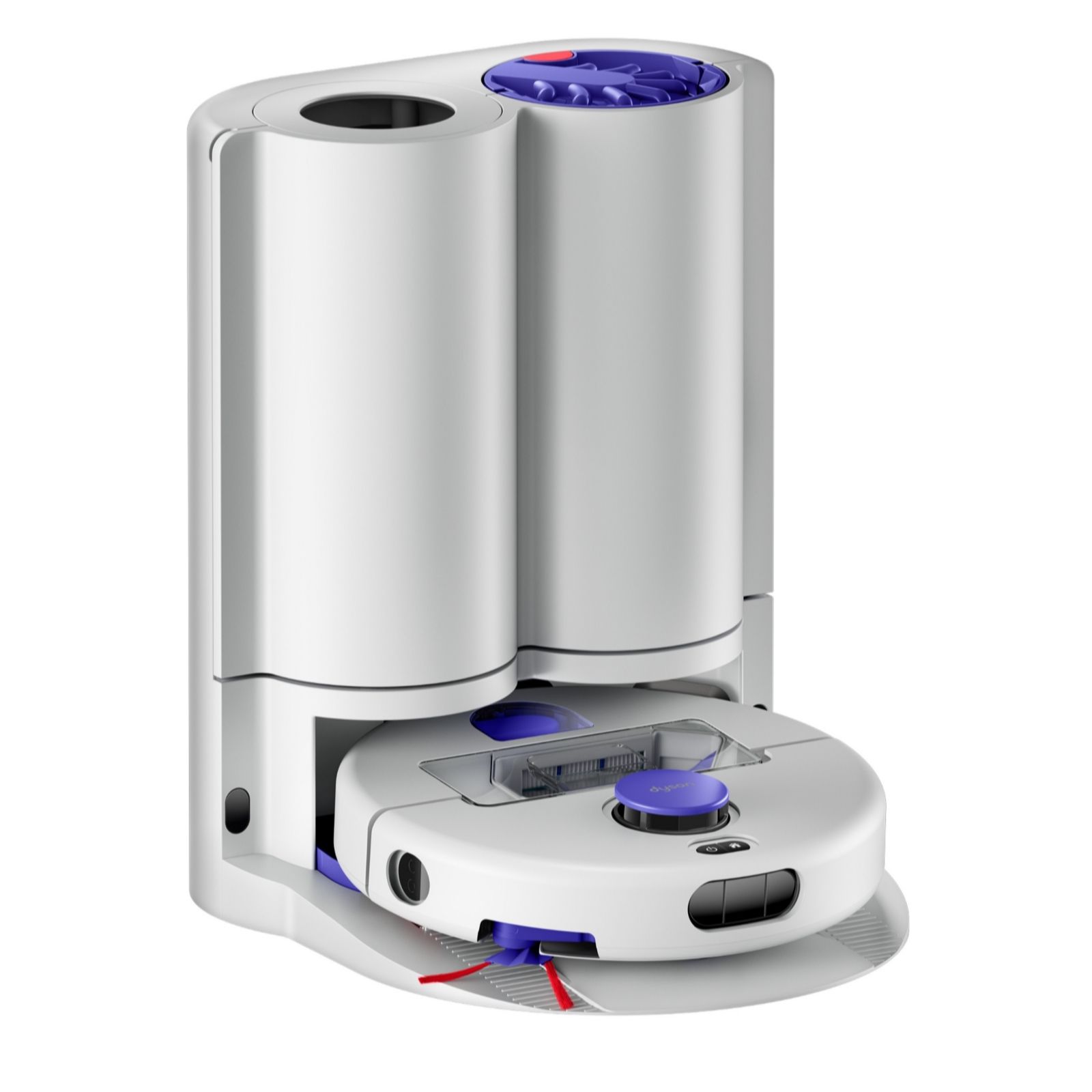 Dyson R2 Nurovi Wash+Dry Robot Vacuum Cleaner and Mop with Self Empty Station - Silver/Vinca Blue