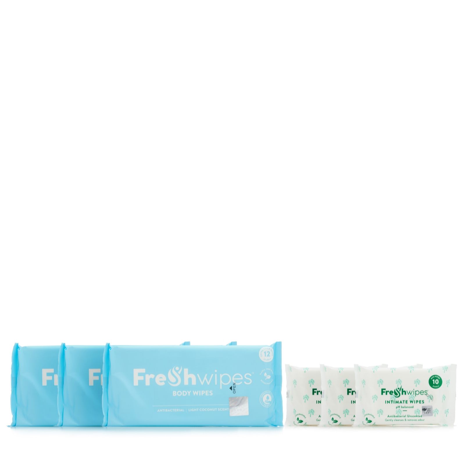 FreshWipes Self Care Bundle with Body Wipes & Intimate Wipes Set of 6