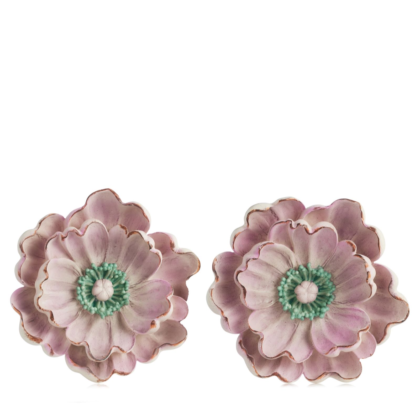 Garden Reflections Set of 2 Poppy Wall Hangings