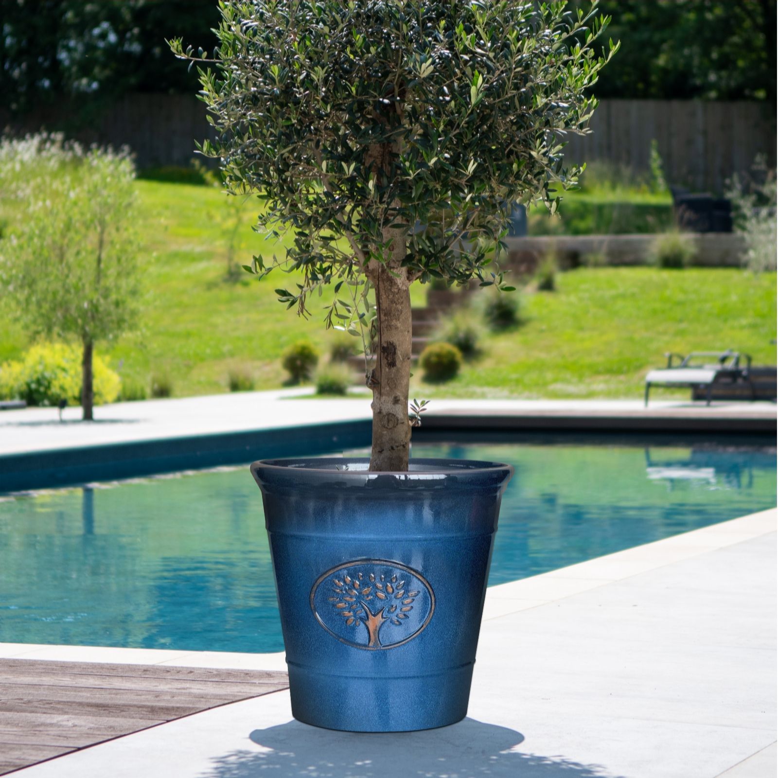 Plants 2 Gardens Blue Plants2garden 56Cm Extra Large Caldecott Planter