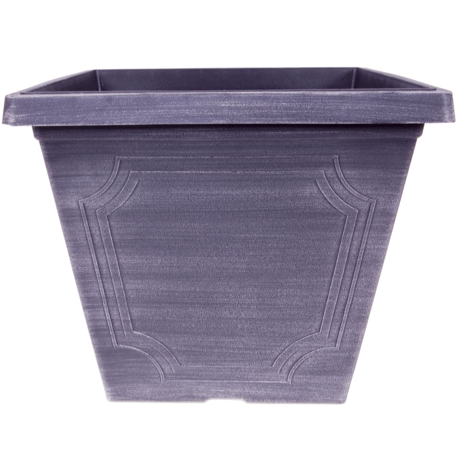 Yougarden Pair Of 14" Classic 'Estate' Square Planters