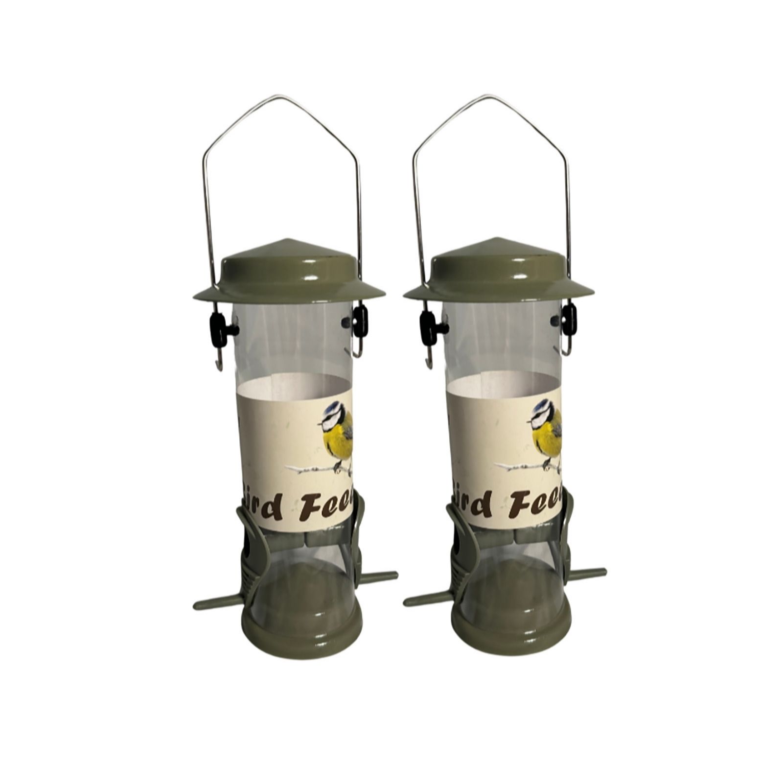 Grumpy Gardener Bronze Set Of 2 Suet/Seed Feeders