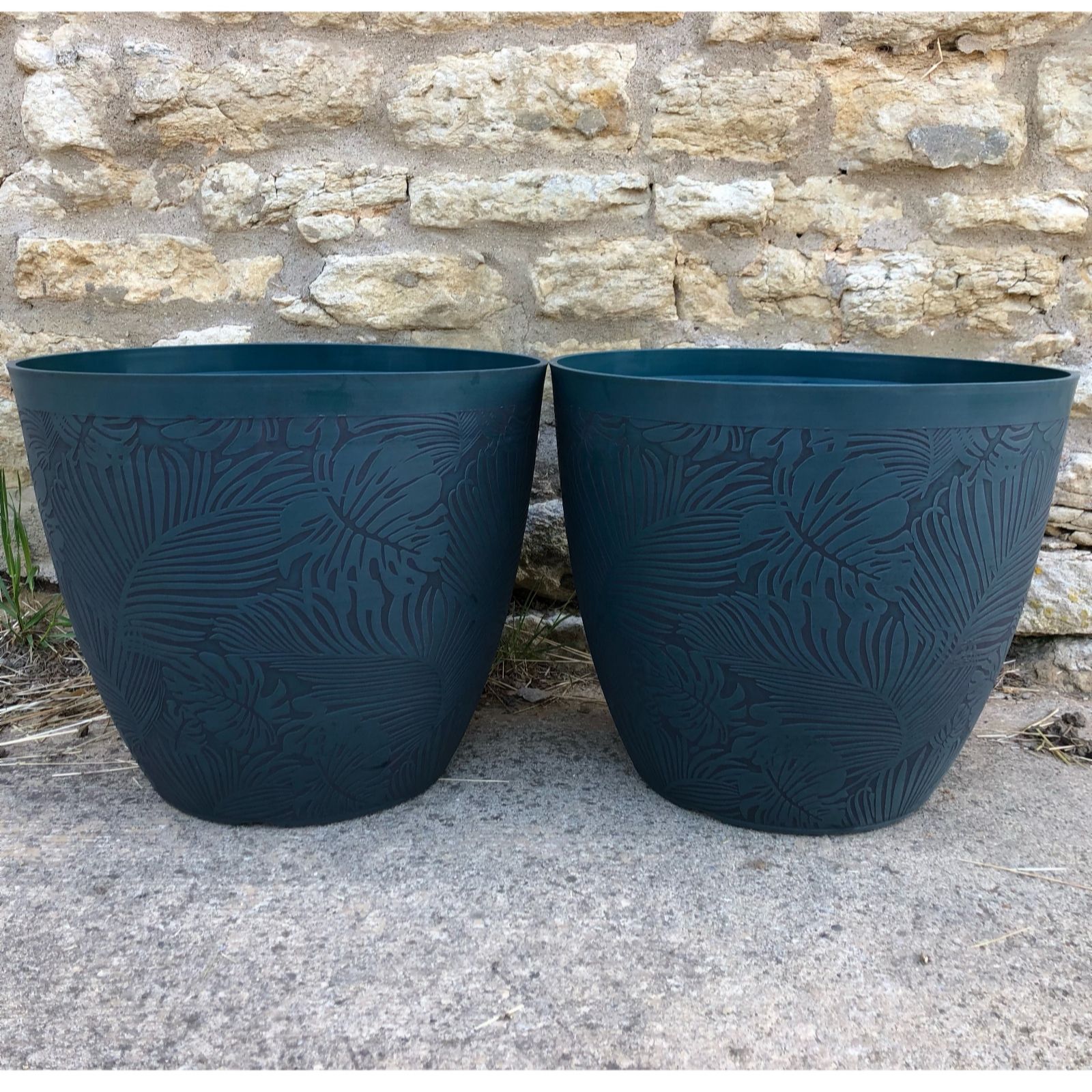 Plants 2 Gardens Green Plants2gardens Set Of Two 41Cm Monstera Planters