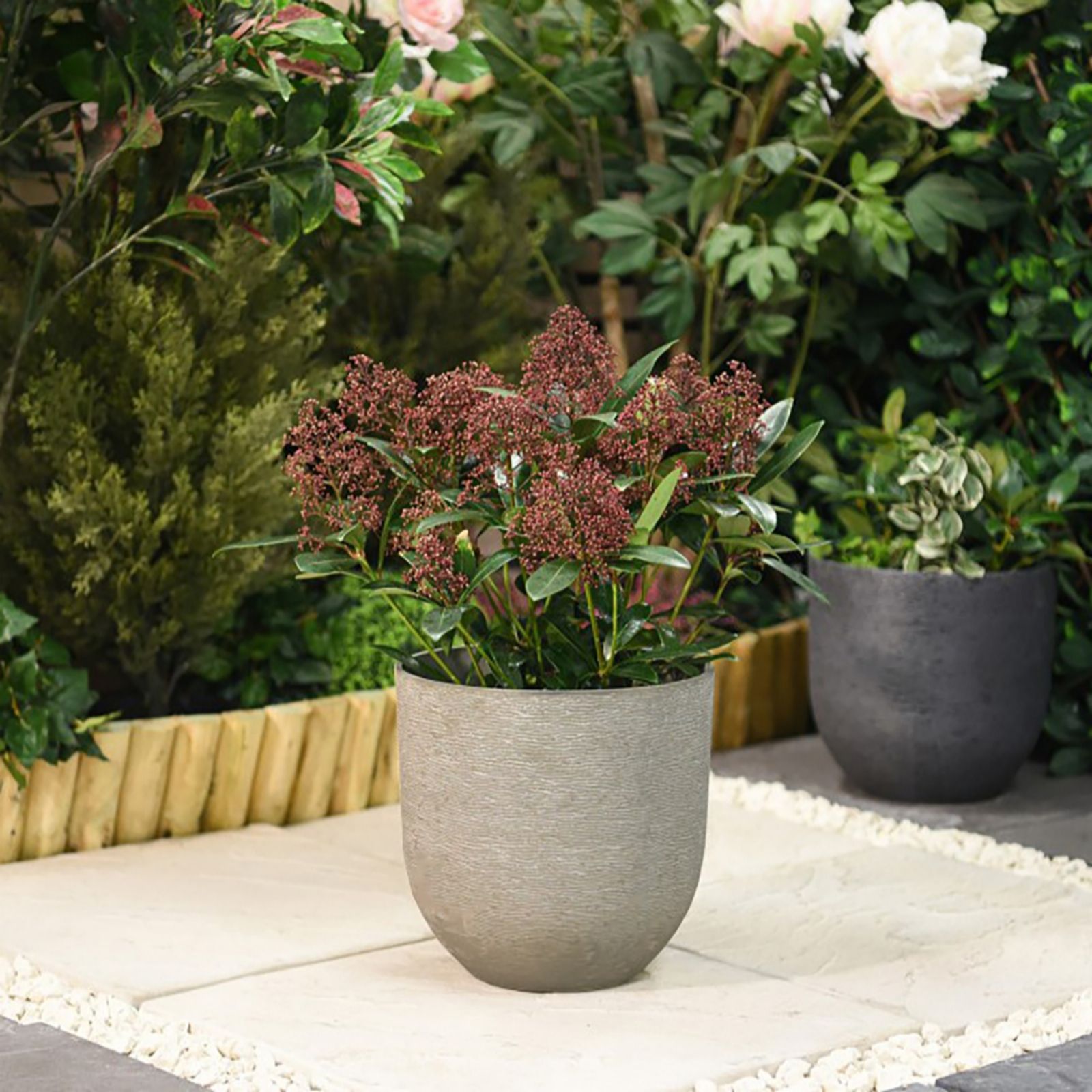 Thompson & Morgan Stone Effect Planter 26Cm X 2
