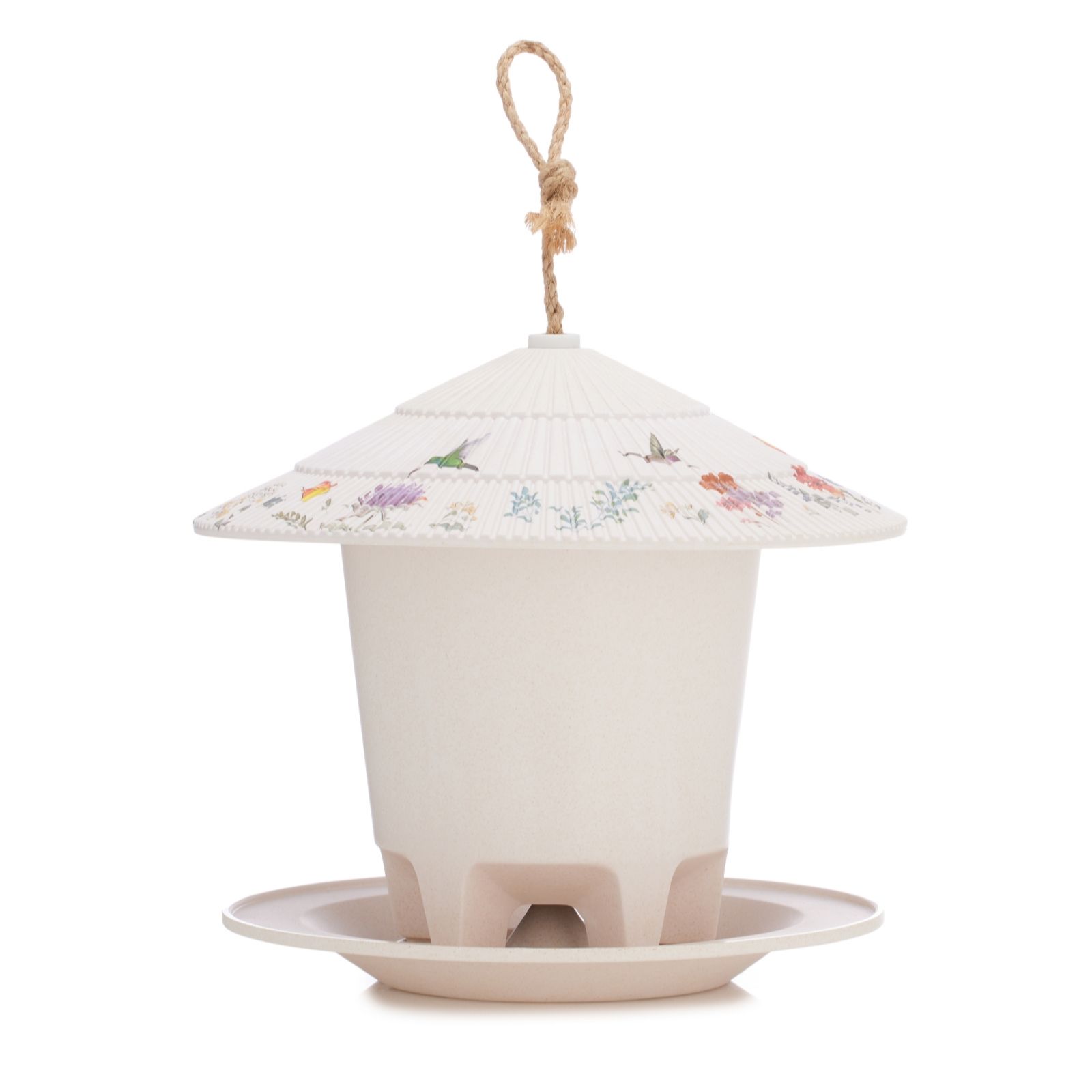 Grumpy Gardener Hexagon Chiniosery Decorative Recycled Bird Feeder