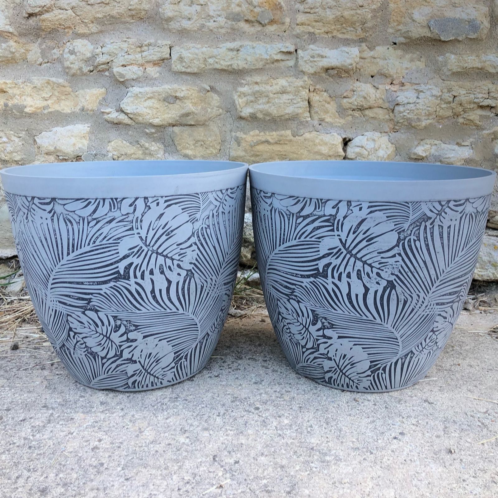 Plants 2 Gardens Green Plants2gardens Set Of Two 35Cm Monstera Planters