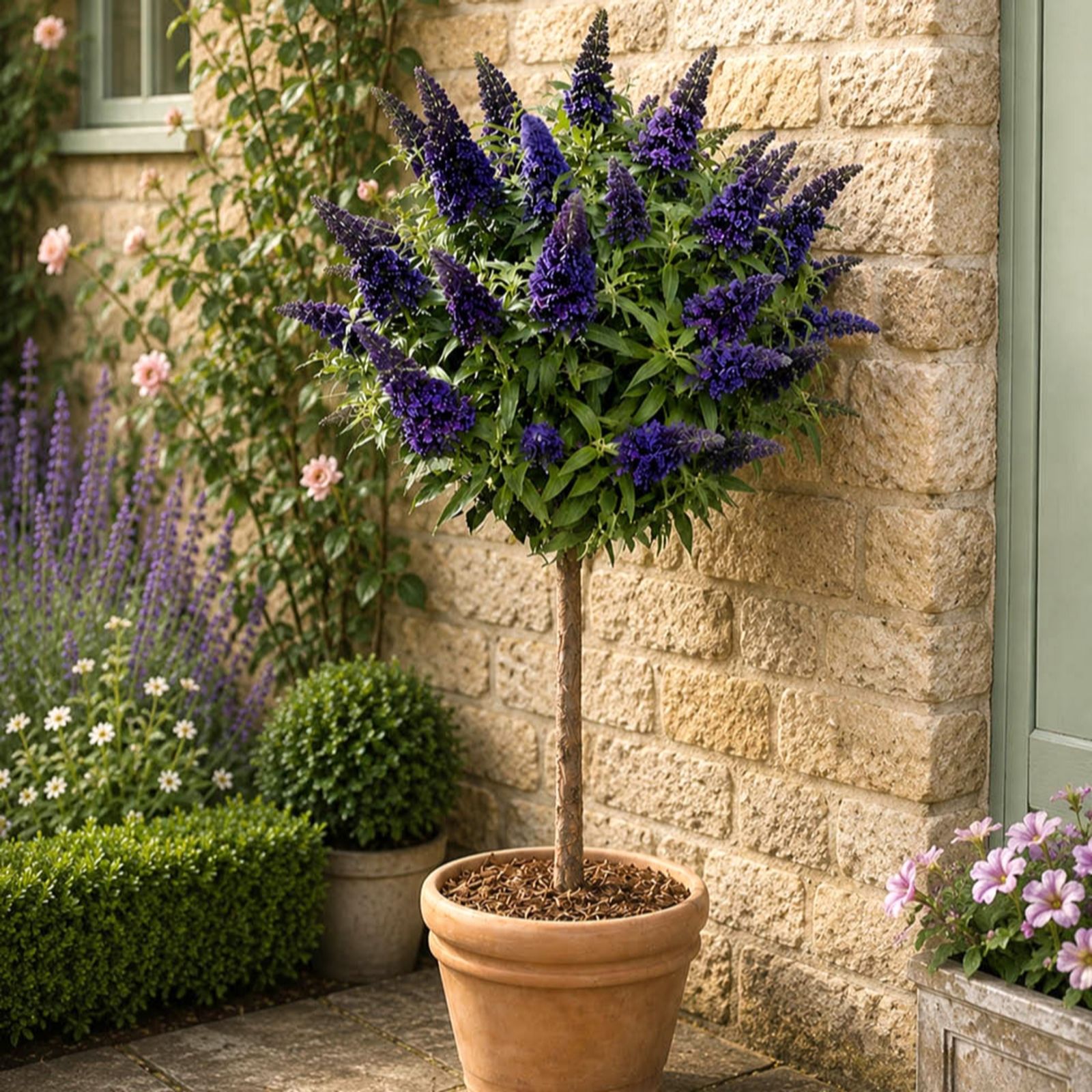 Yougarden Purple Pair Of Buddleia Butterfy Candy 'Little ' In 18Cm Pots