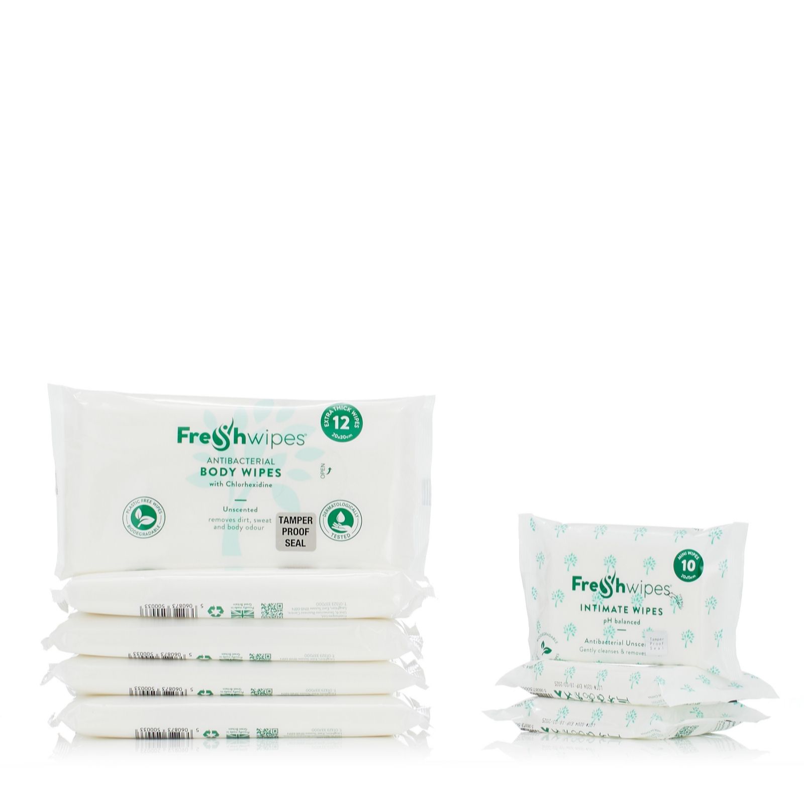 FreshWipes Self Care Bundle with Body Wipes & Intimate Wipes Set of 8