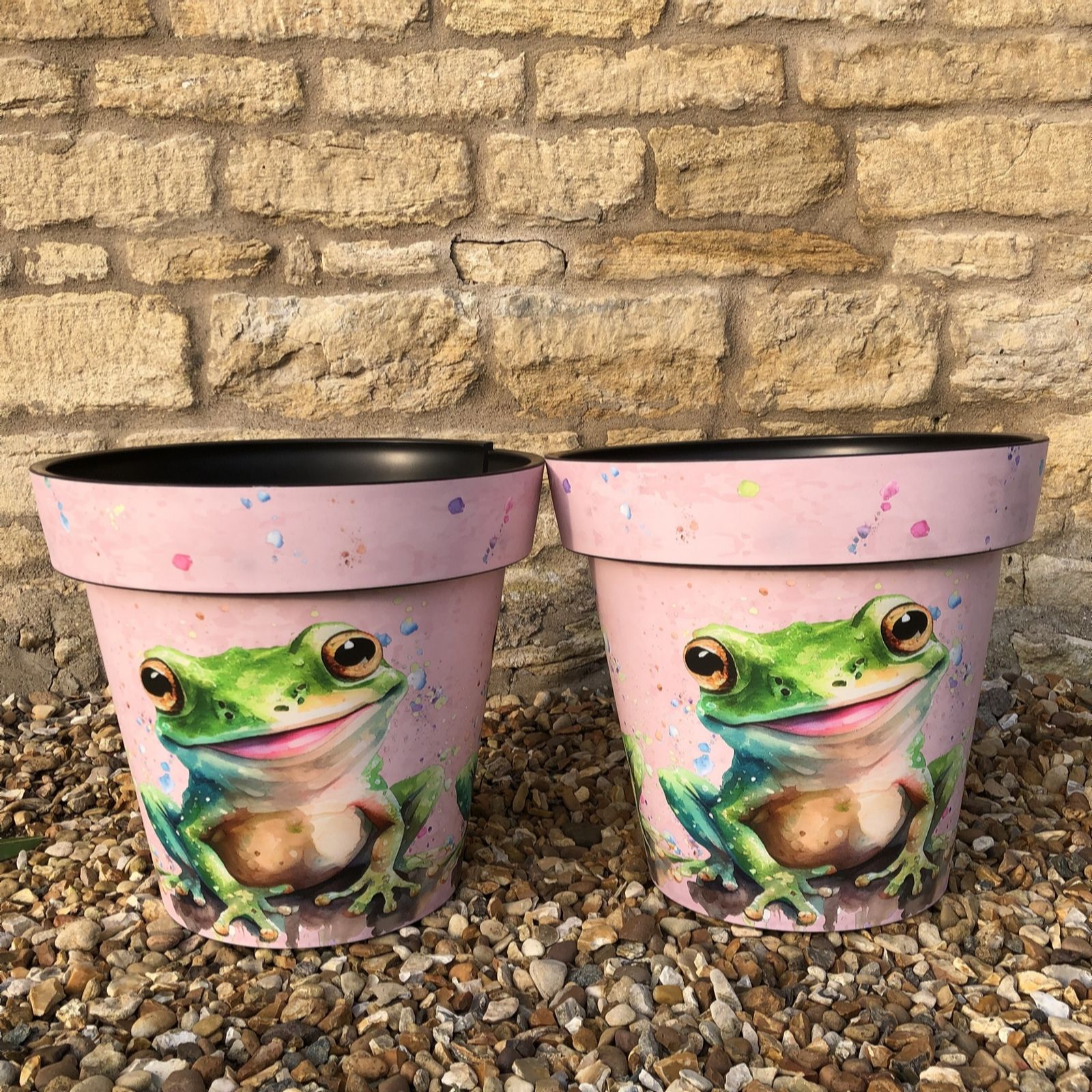 Plants 2 Gardens Plants2gardens Frog 38Cm Planter Pair