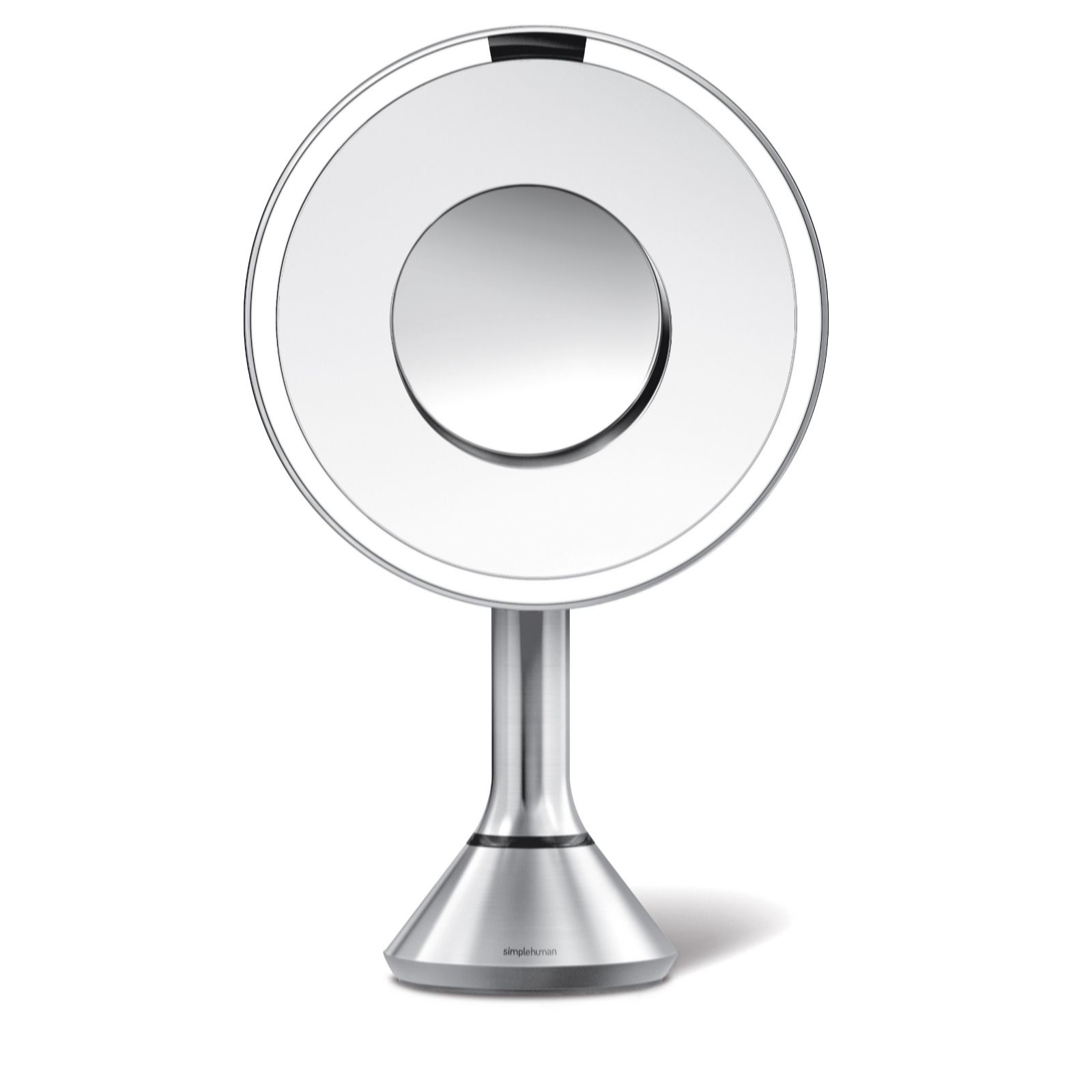 simplehuman 20cm Sensor Mirror with Touch-Control Brightness 5x & 1...