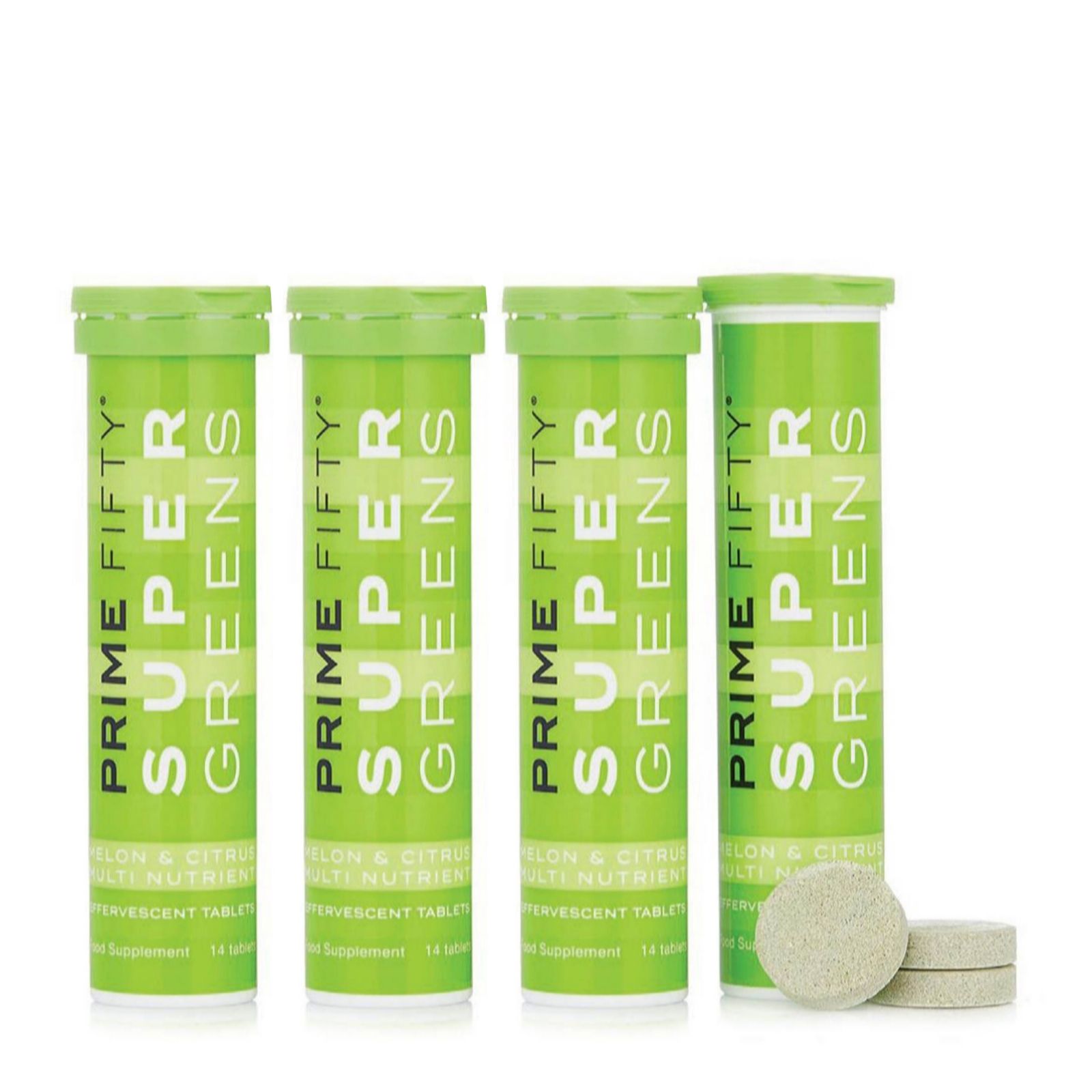 Prime Fifty Super Greens Effervescent Tablets 8 Week Supply