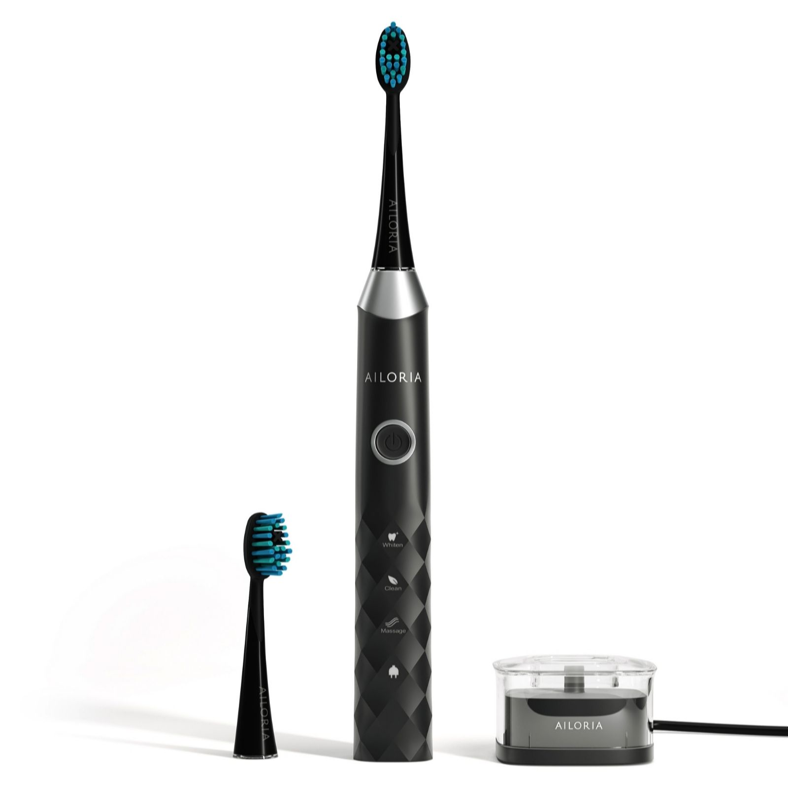 AILORIA Shine Bright USB Sonic Toothbrush with Travel Case