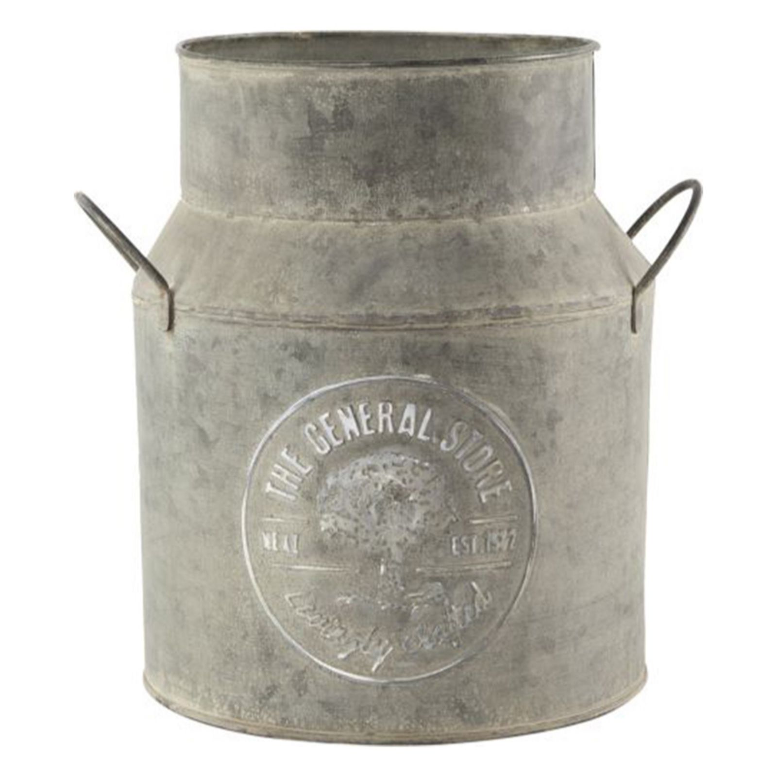 Yougarden Grey Tin Milk Churn Planter