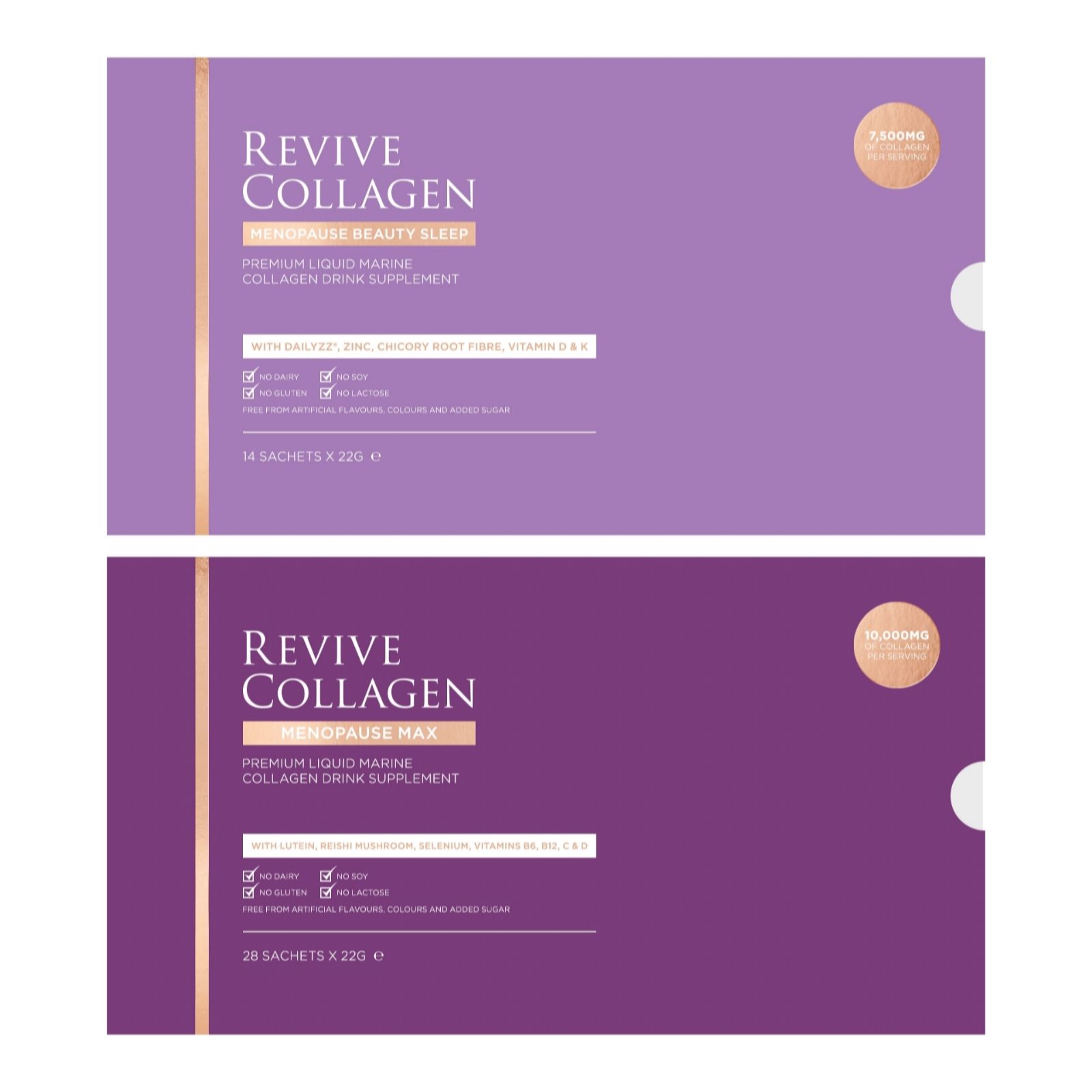 Revive Collagen Meno Max 28 Day Supply & Meno Beauty Sleep 14 Day S...