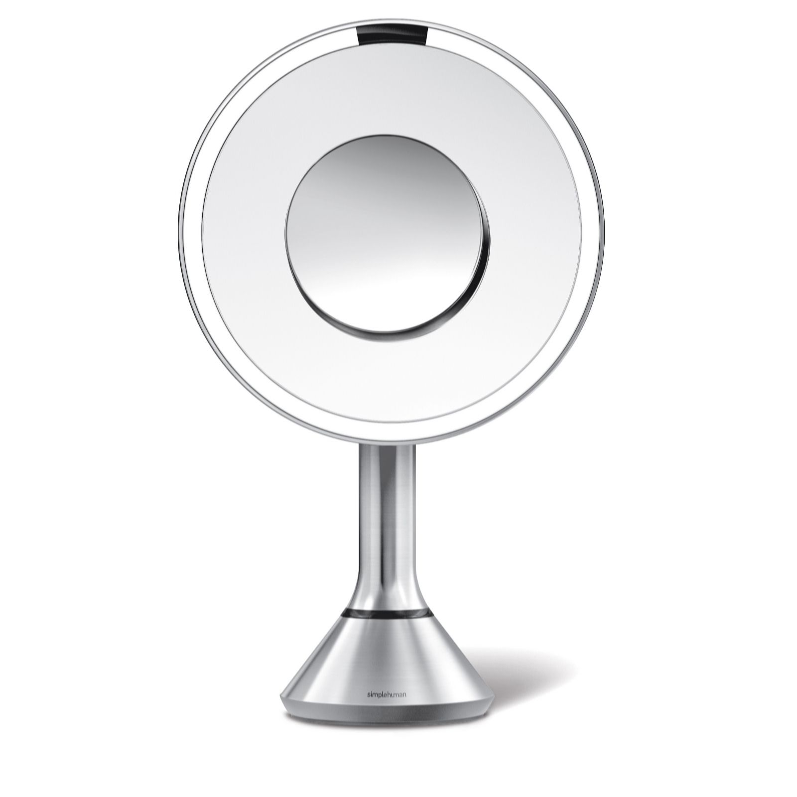 simplehuman 20cm Sensor Mirror with Touch-Control Brightness 10x Mag