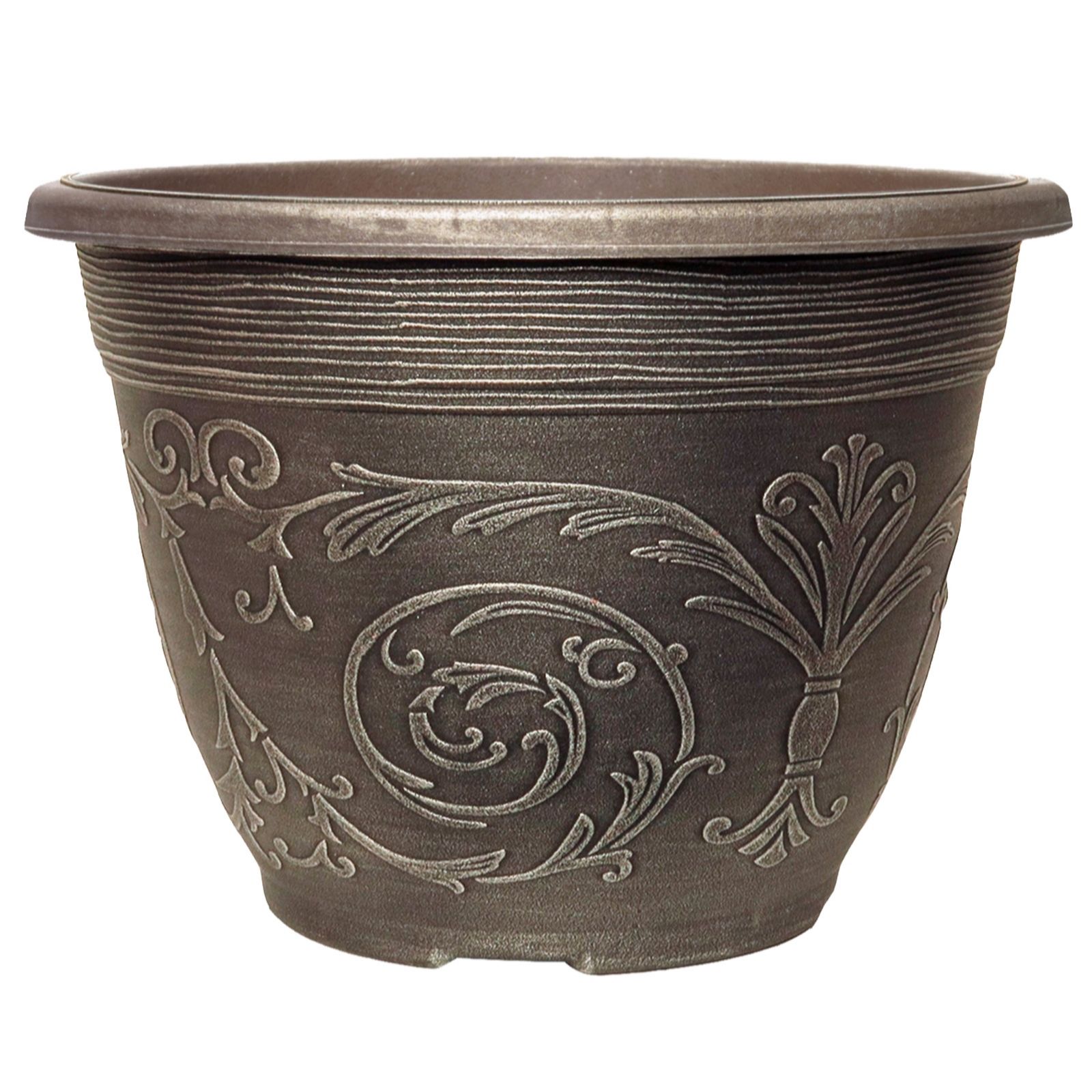 YouGarden Set of Alhambra Planters 20cm diameter x 5