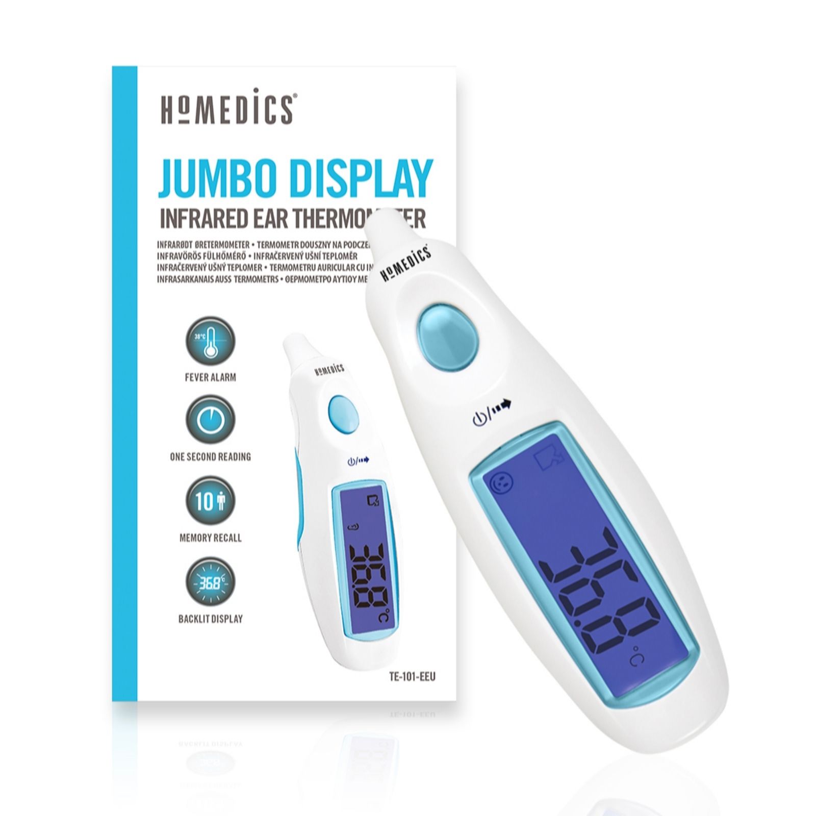 Homedics Jumbo Display Infrared Ear Thermometer
