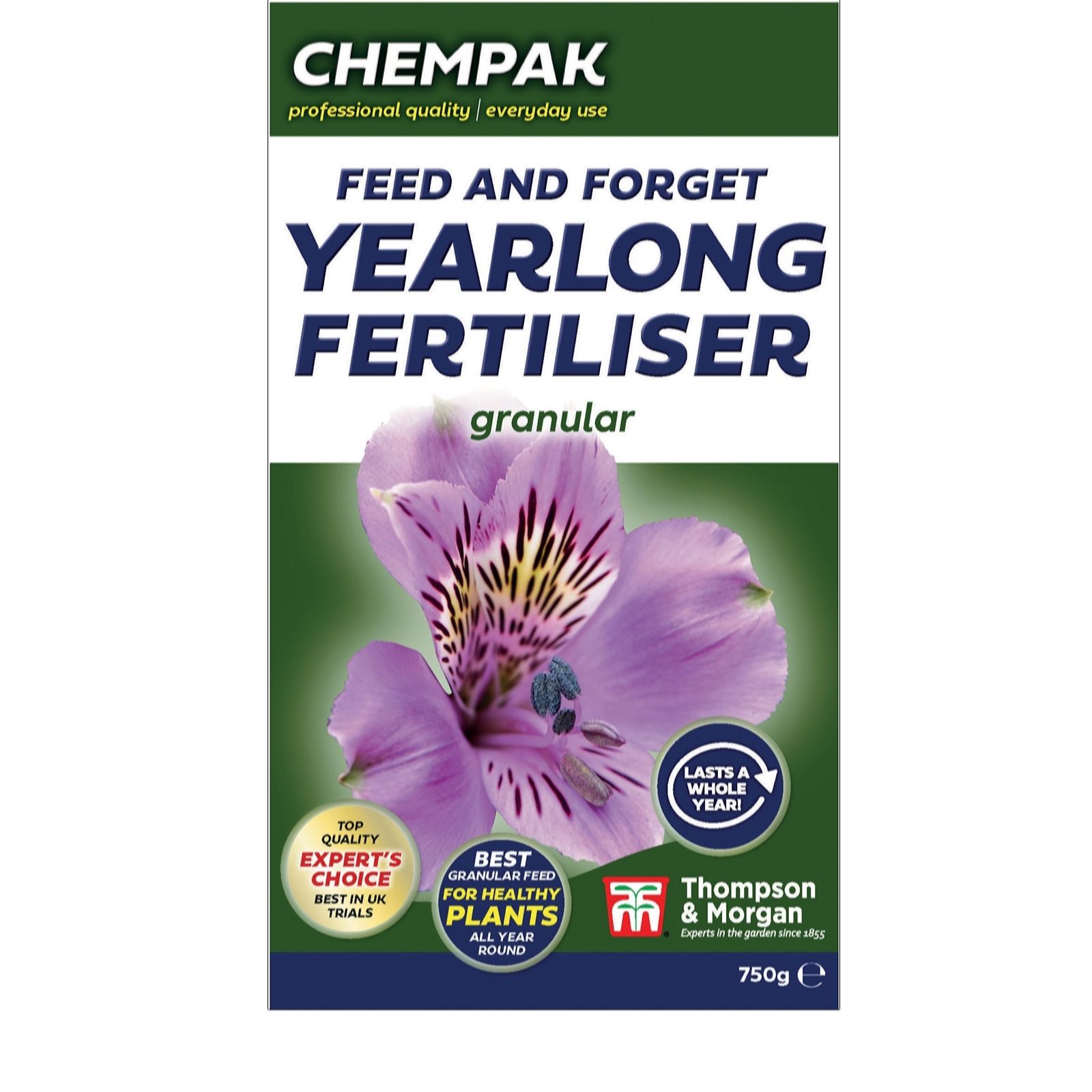 Thompson & Morgan Chempak Yearlong Fertiliser 750G X 2