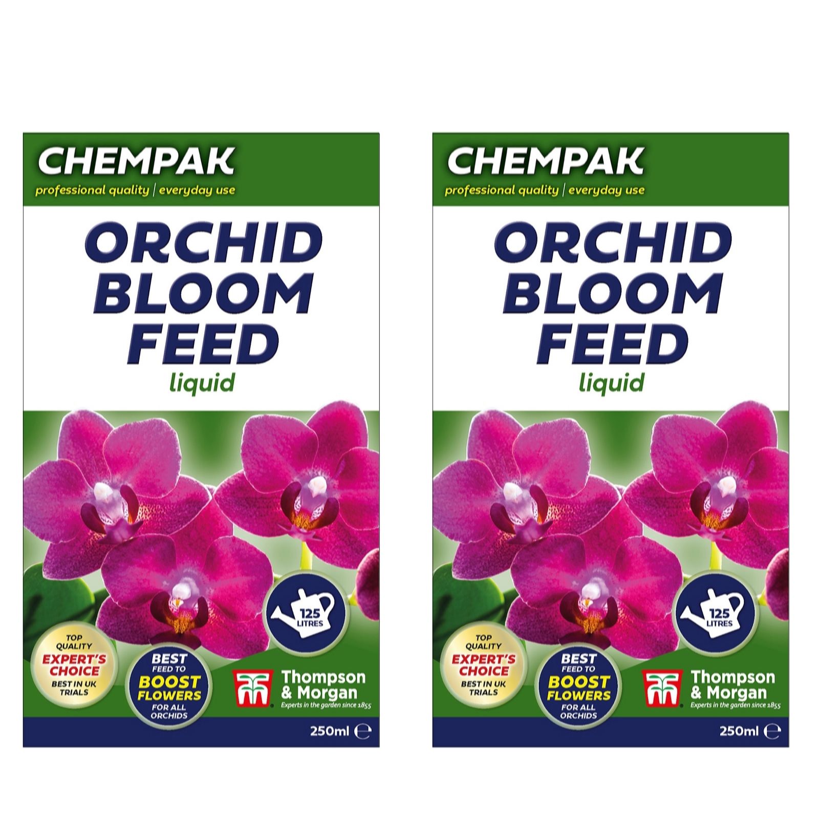 Thompson & Morgan Thompson & Morgan Chempak Orchid Bloom Food 250ml x 2, Multi