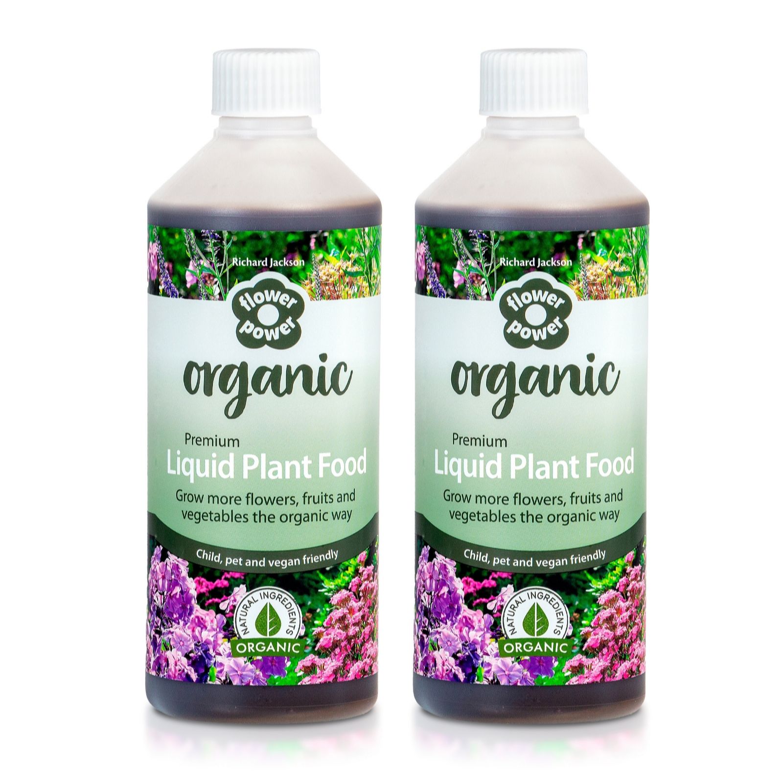 Richard Jackson Organic Flower Power Liquid 2X 500Ml
