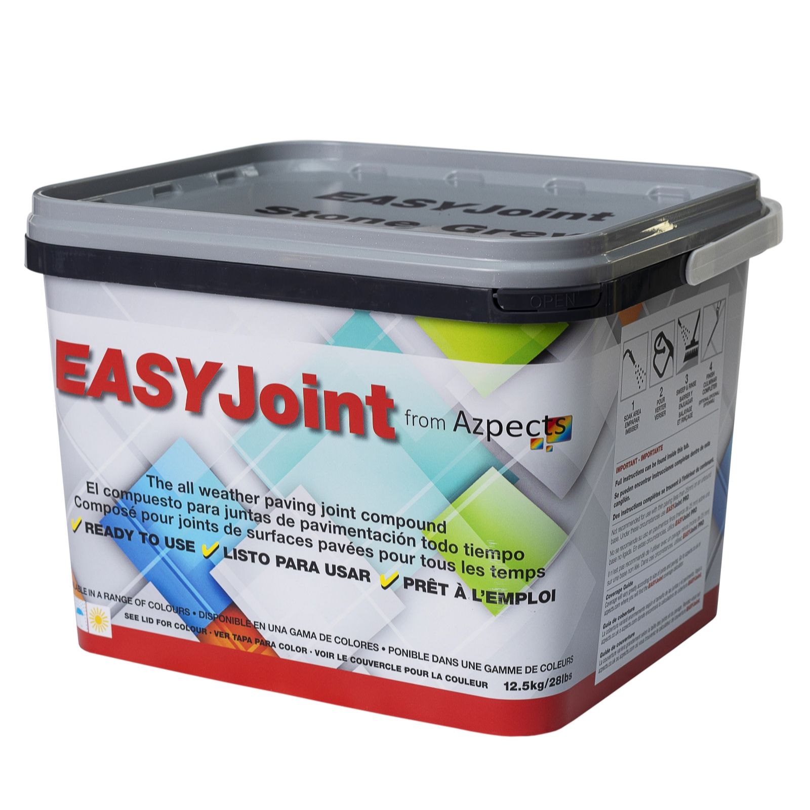 Azpects Easyjoint Stone Grey Jointing Compound Tub 12.5Kg - Image 5