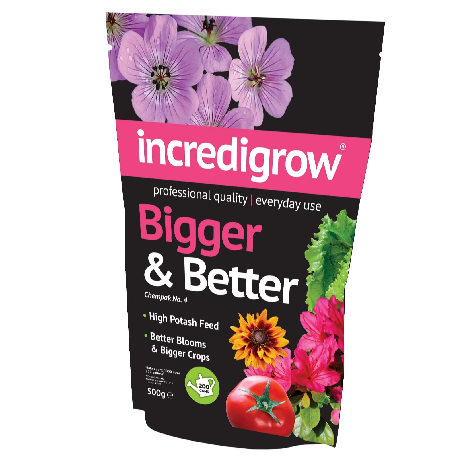 Thompson & Morgan Incredigrow Bigger & Better 500g Pack (Chempak No.4)
