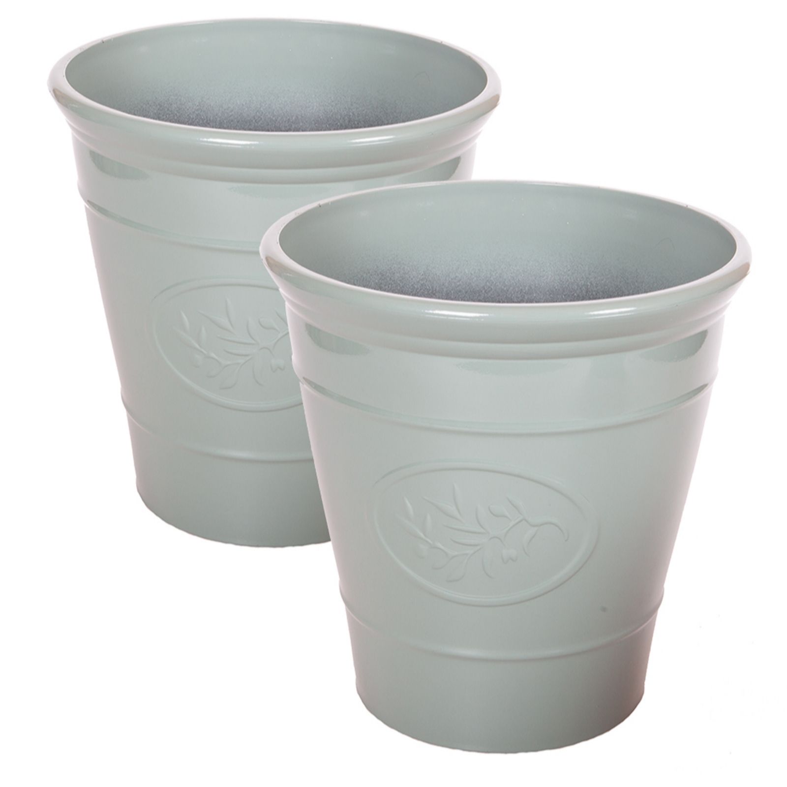 YouGarden Plastic Planter - 30cm - Pale Green - Image 3