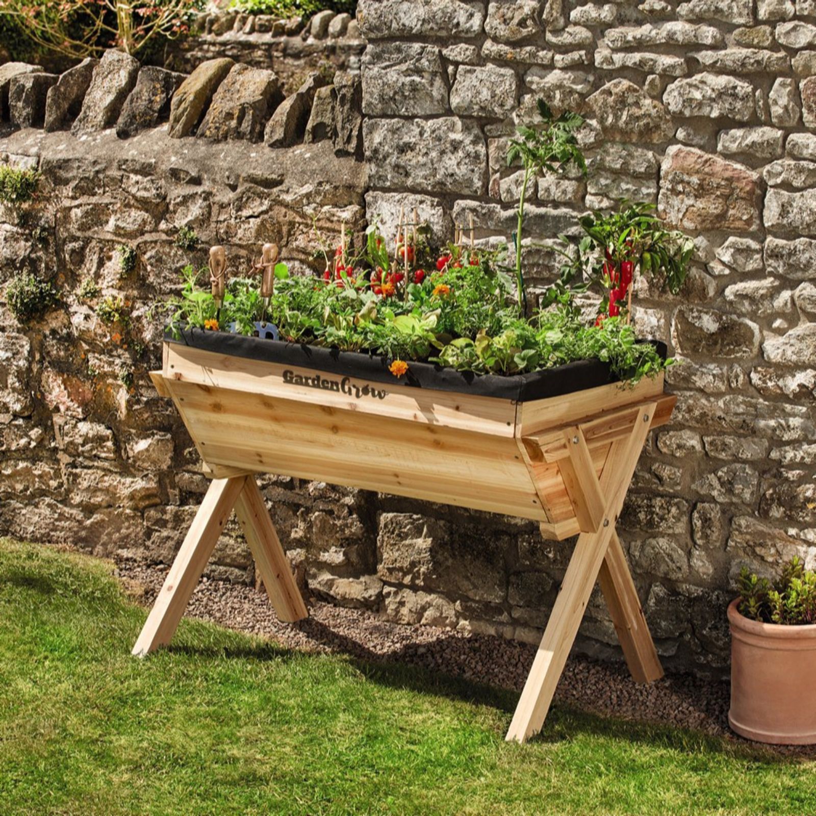 Thompson & Morgan Large Wooden Raised Planter
