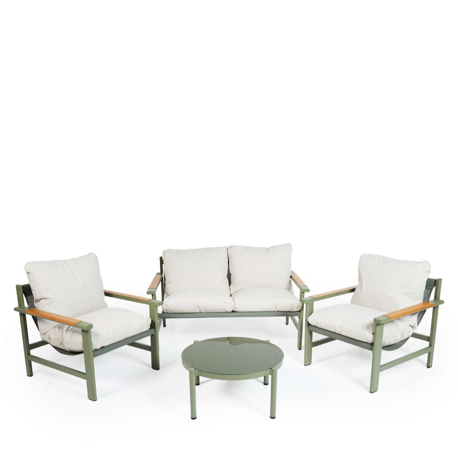 abode 4 Piece Padded Chairs & Table Conversation Set