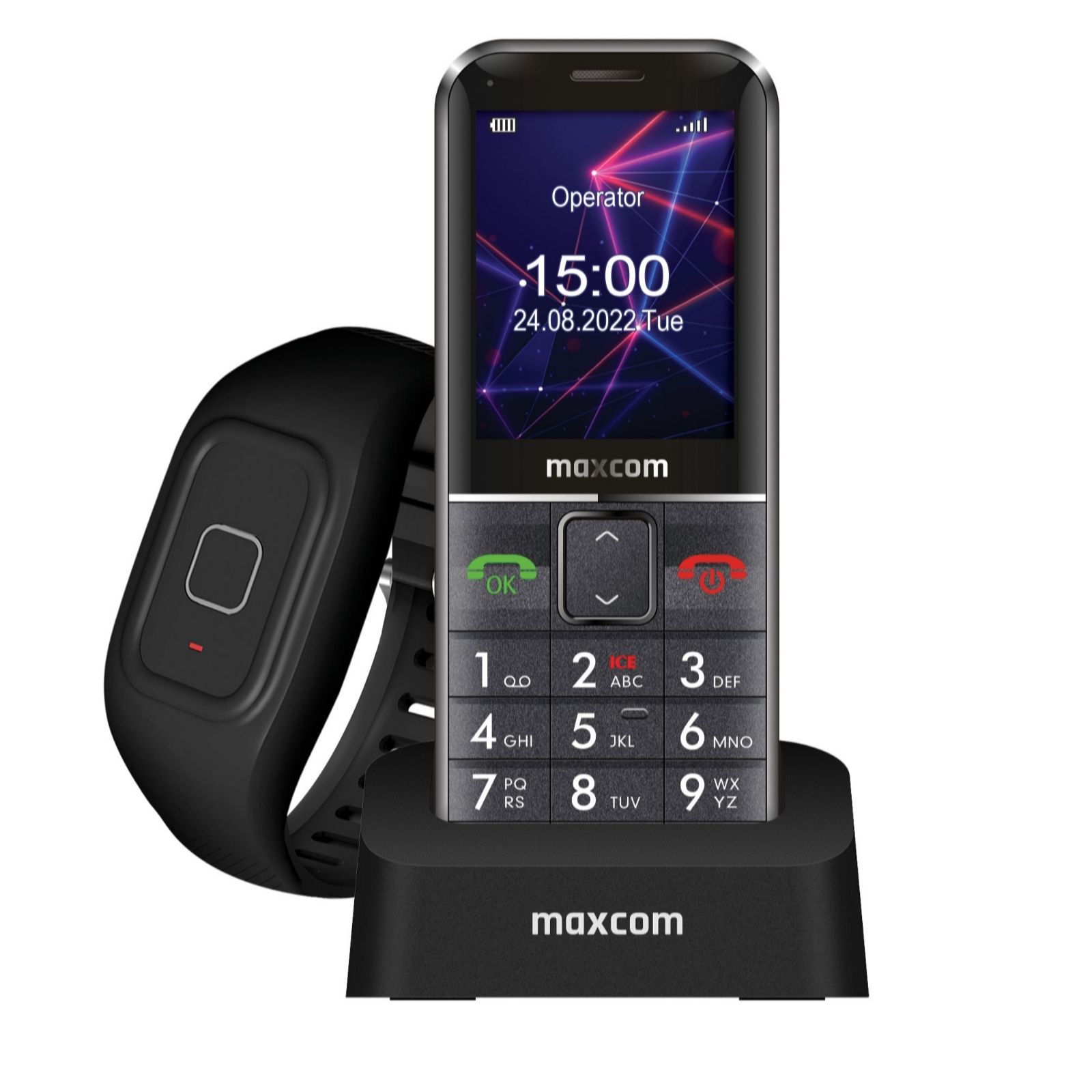 Maxcom Comfort Phone MM735 2G with SOS wristband