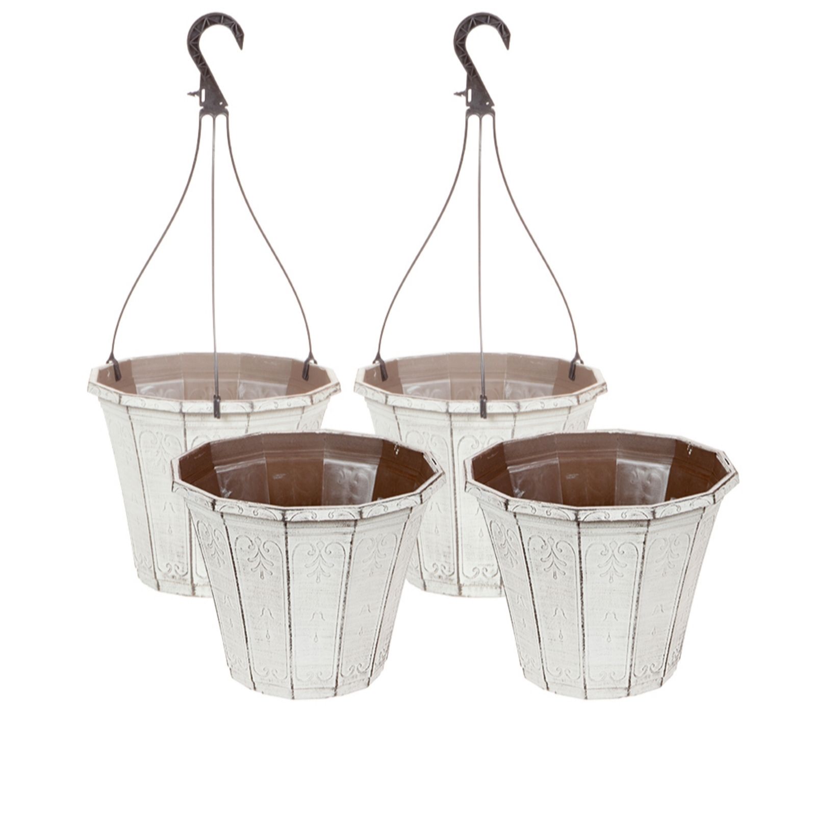 YouGarden Set of Calista Planters x2 & Hanging Baskets x 2